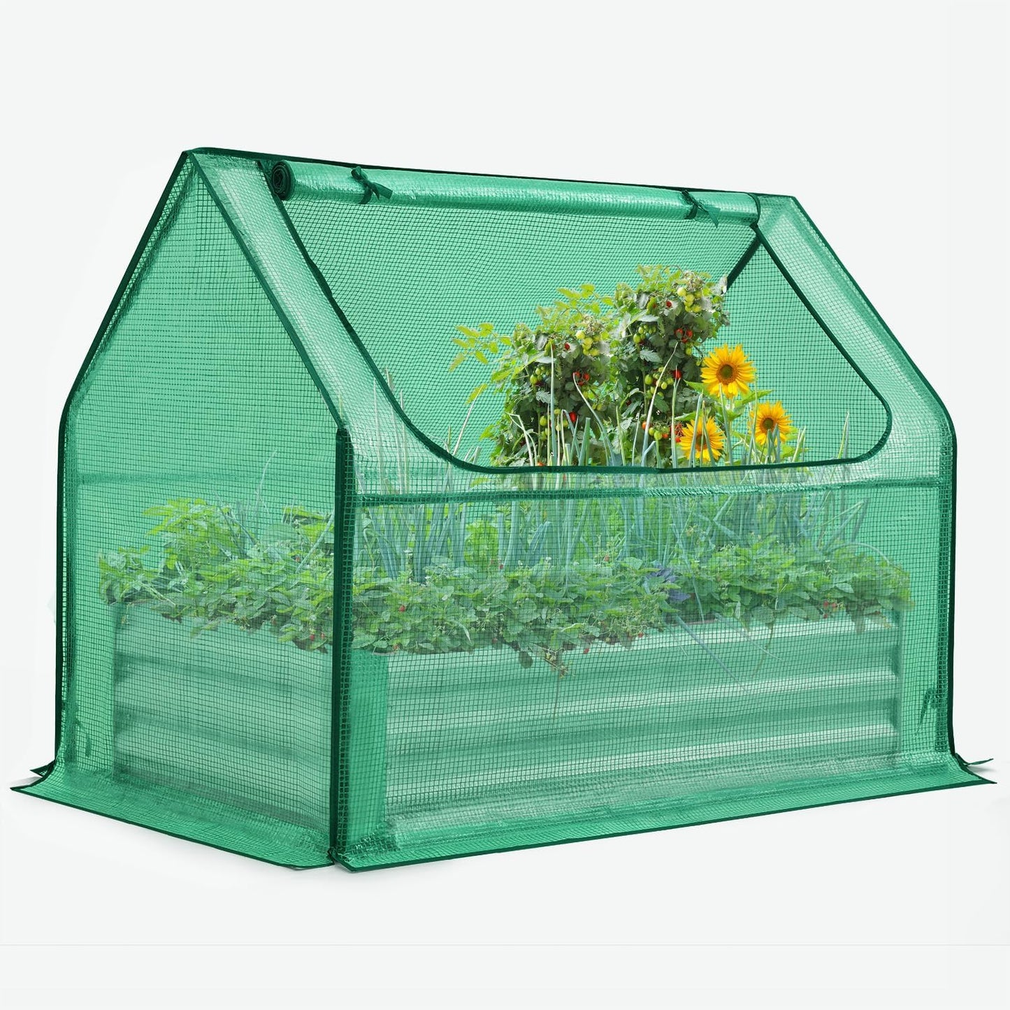 Quictent Raised Garden Bed with Cover for Outdoor Planting