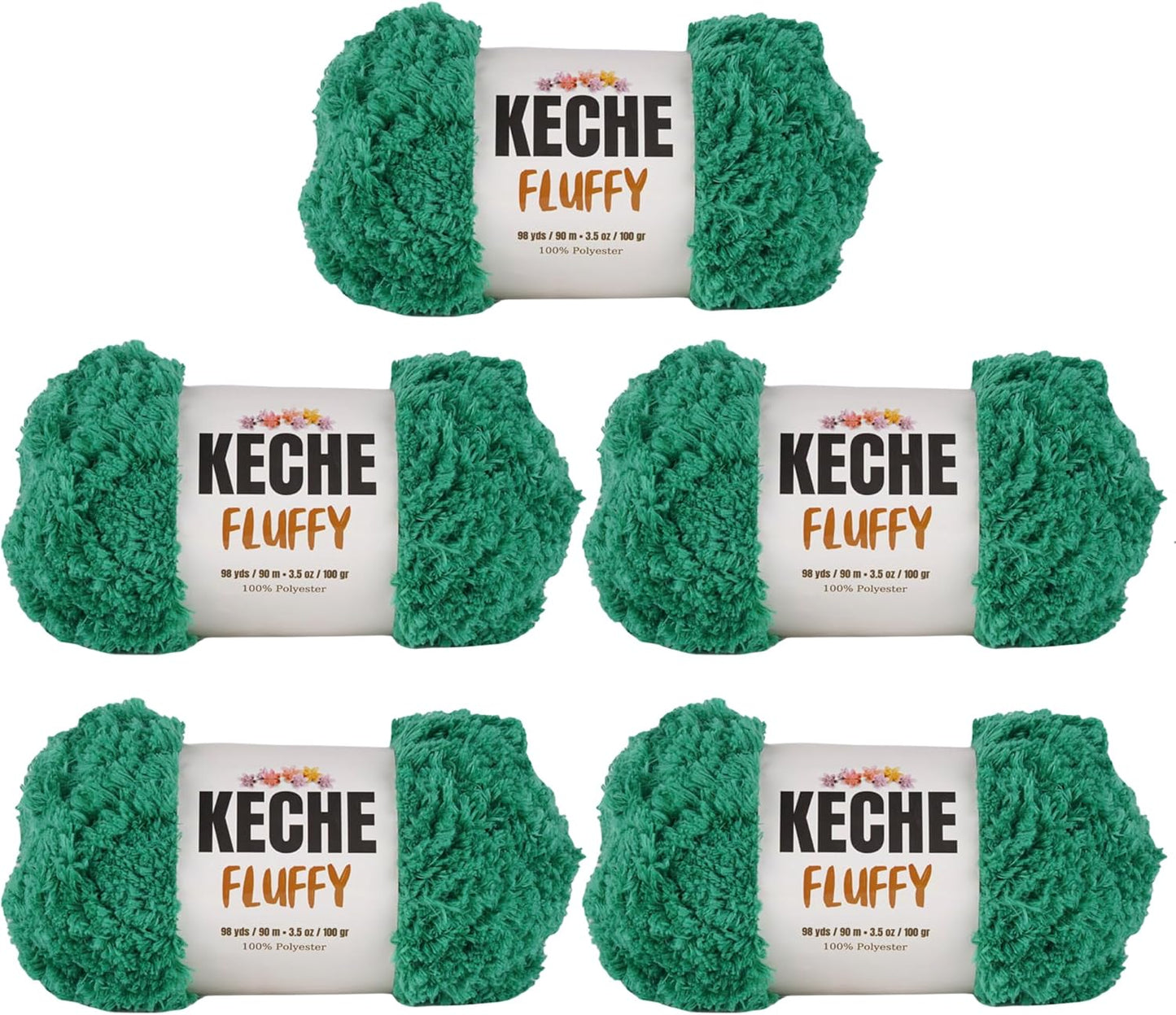 KECHE Fluffy Bulky Yarn for Soft Chunky Knitting Projects