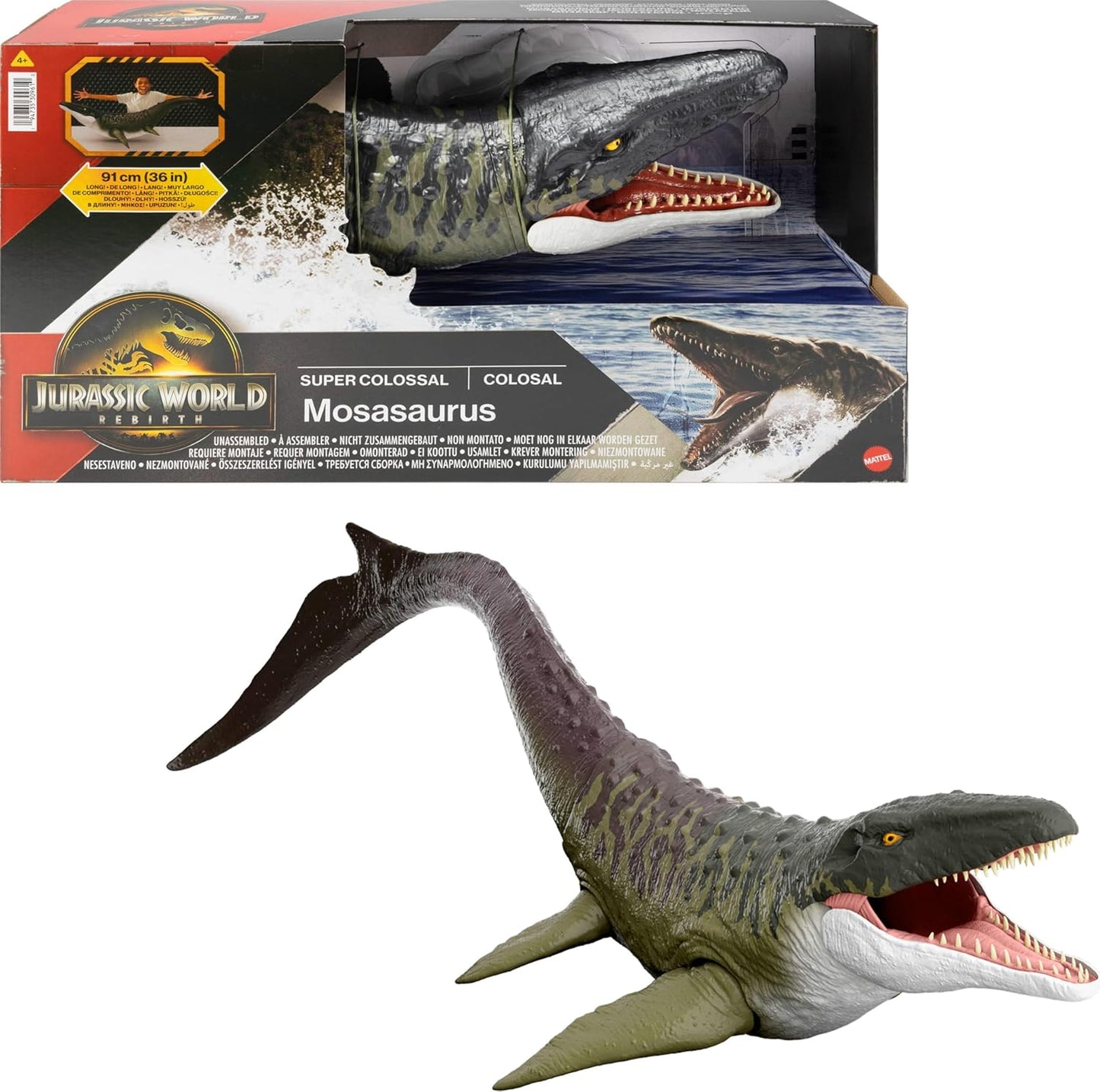 Jurassic World Rebirth Super Colossal Mosasaurus Action Figure