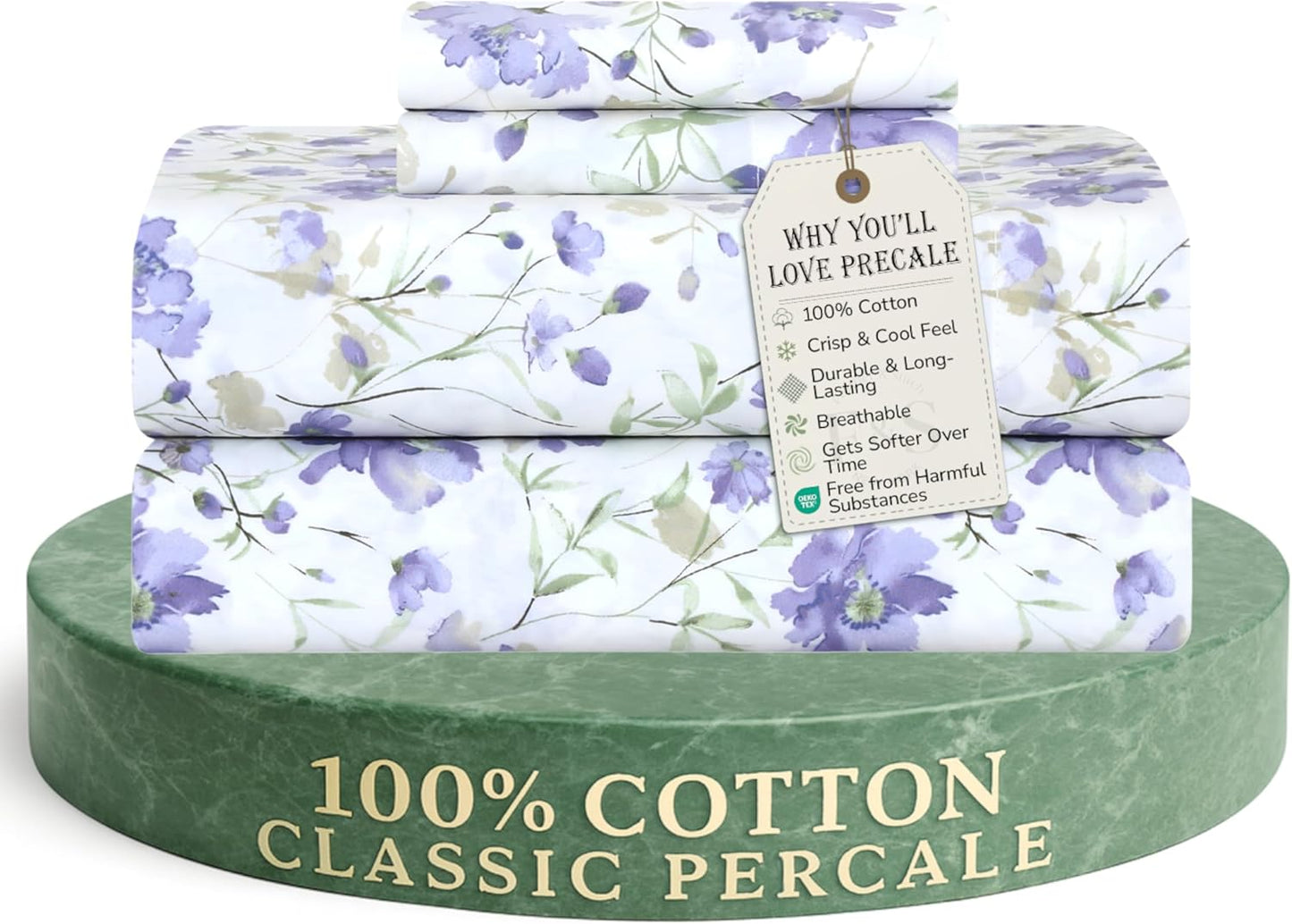 Feather & Stitch Softest 100% Cotton Sheets for Ultimate Comfort