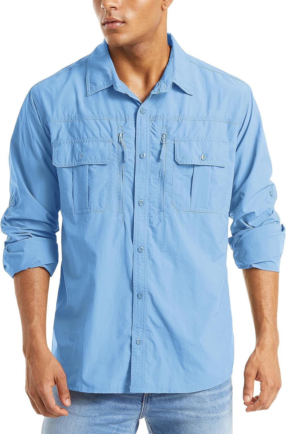 MAGCOMSEN Men's UPF 50+ Sun Protection Shirts for Outdoor Fun