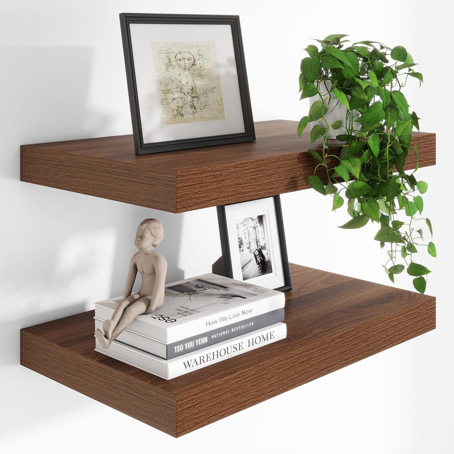 Deep Floating Shelves for Wall Decor - Versatile Storage Solution