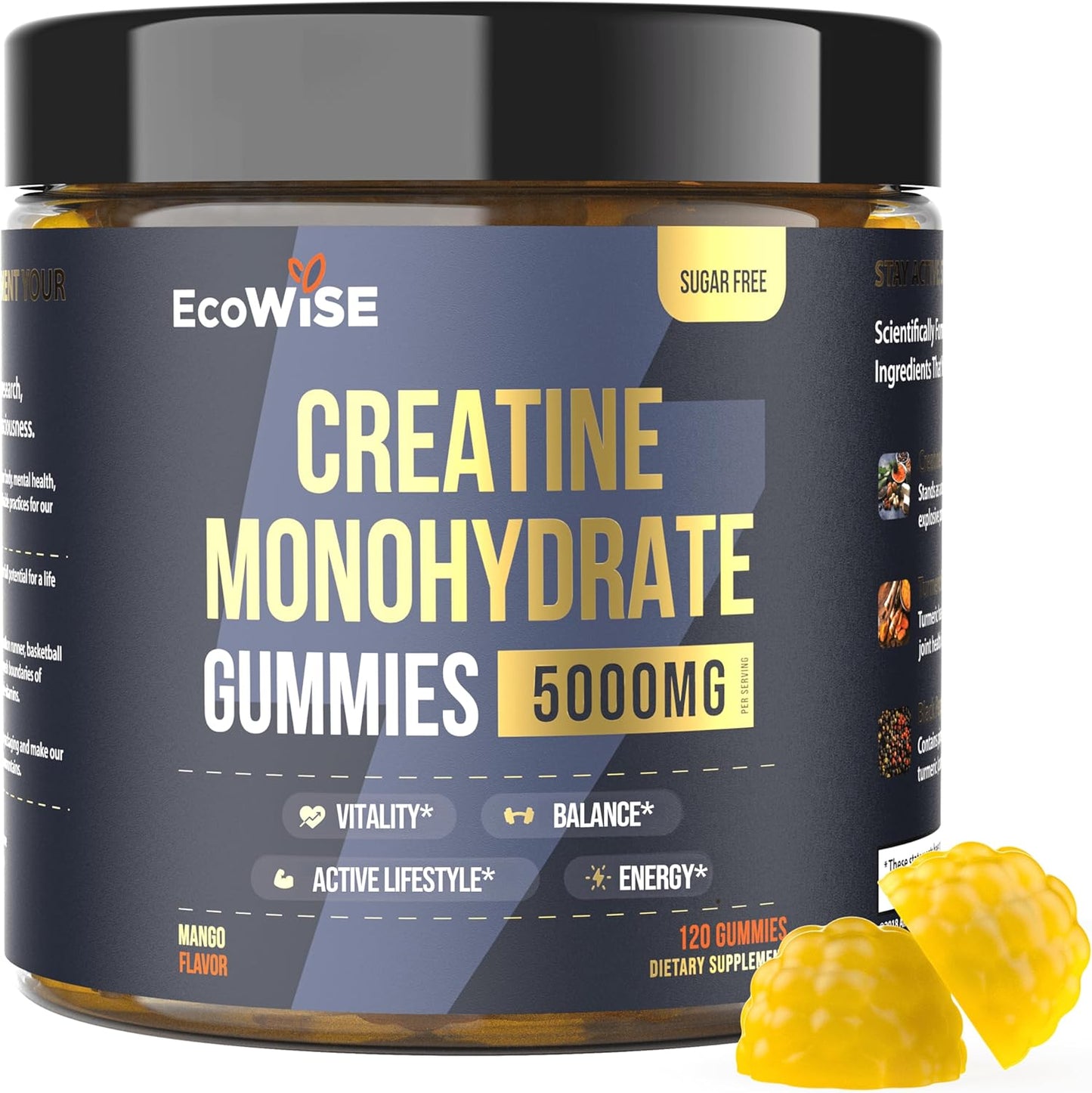 Creatine Monohydrate Gummies for Daily Routine - 5000 mg