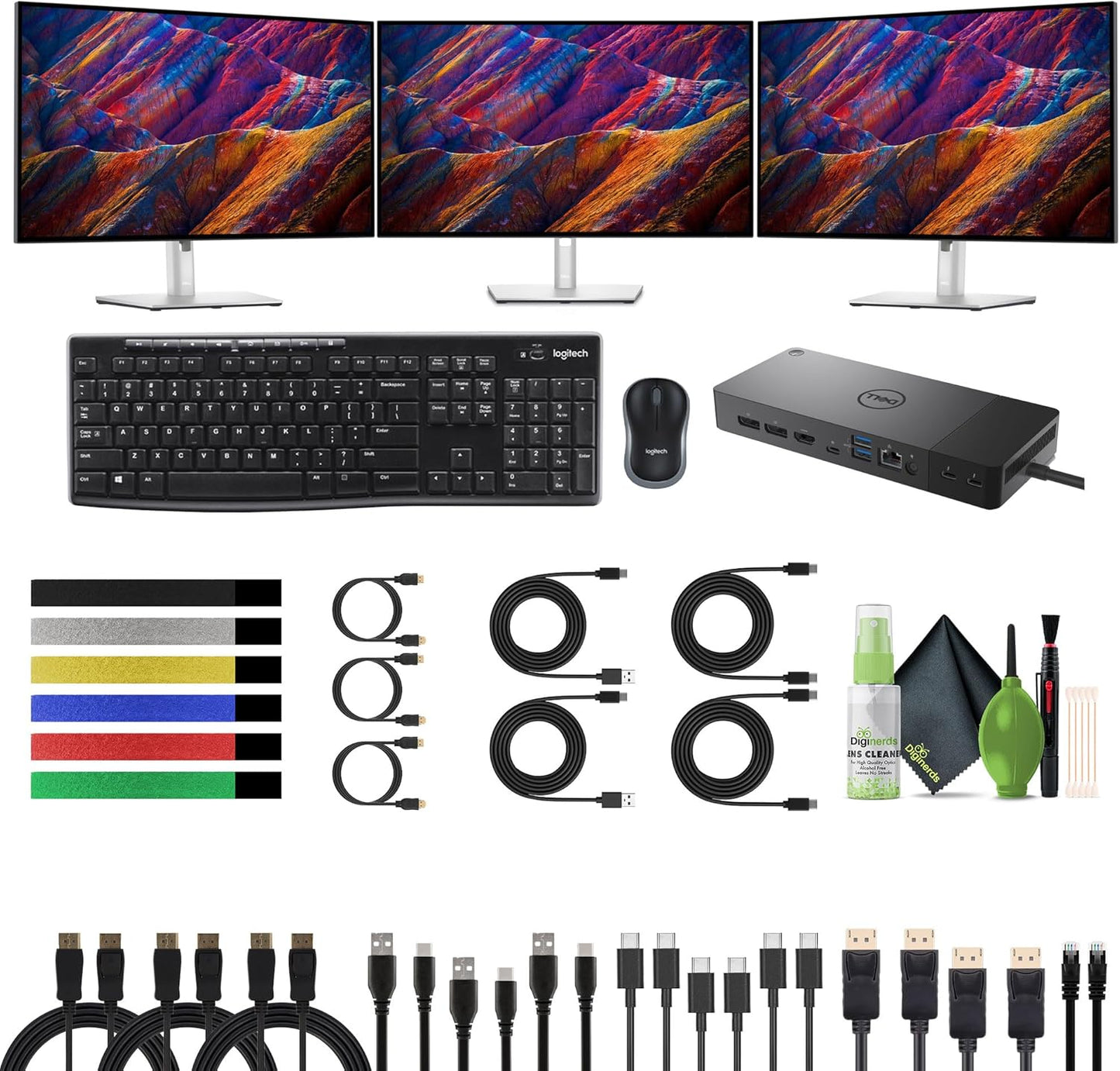 Dell U2723QE 27 4K Monitor + Docking Bundle