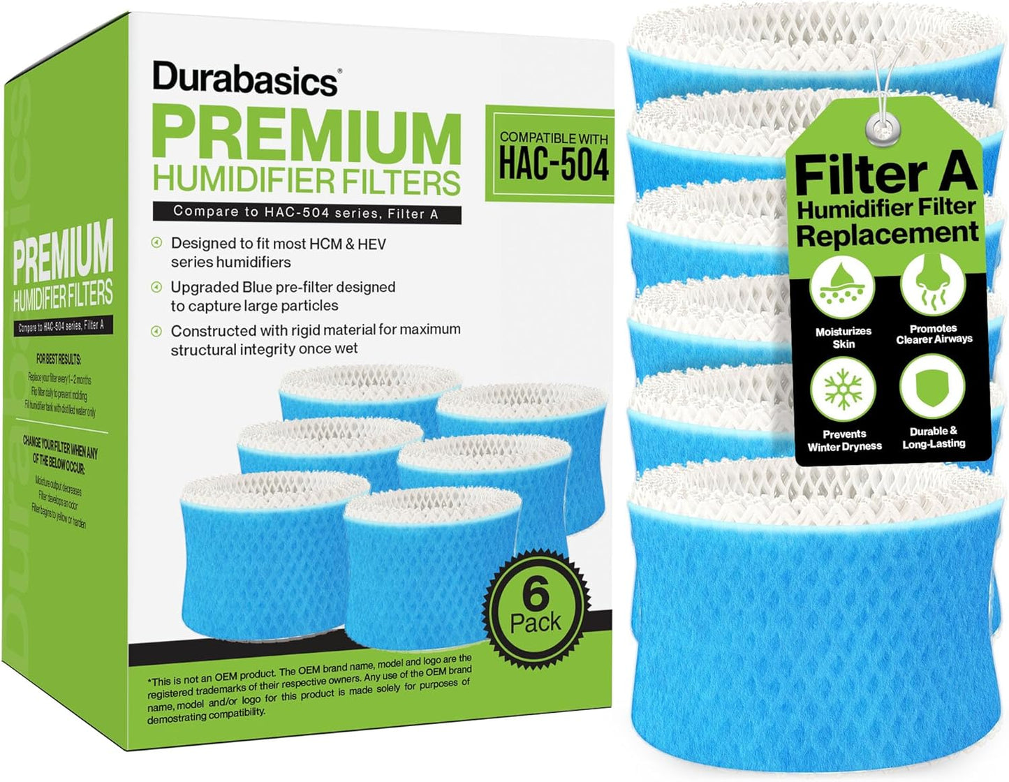 Durabasics Premium Humidifier Filters for Honeywell HCM 350