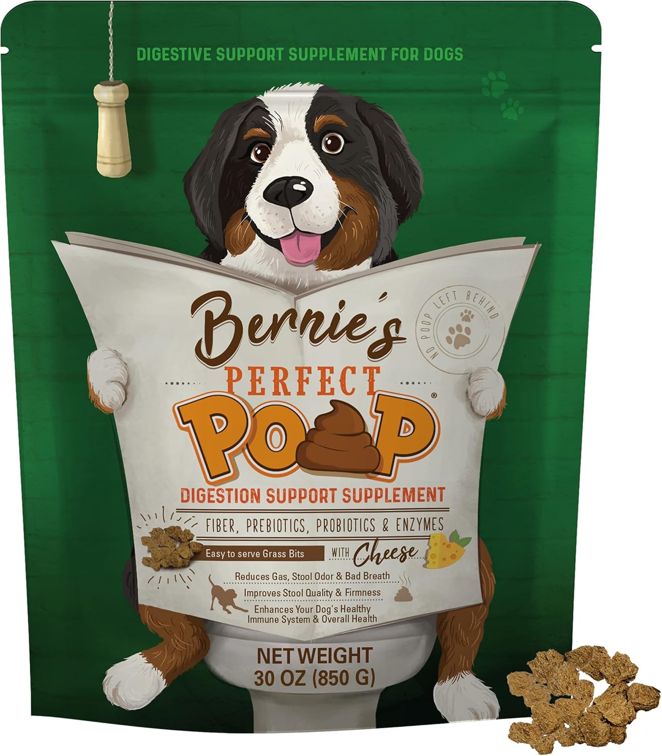 Perfect Poop Digestion Supplement for Dogs: Fiber & Probiotics