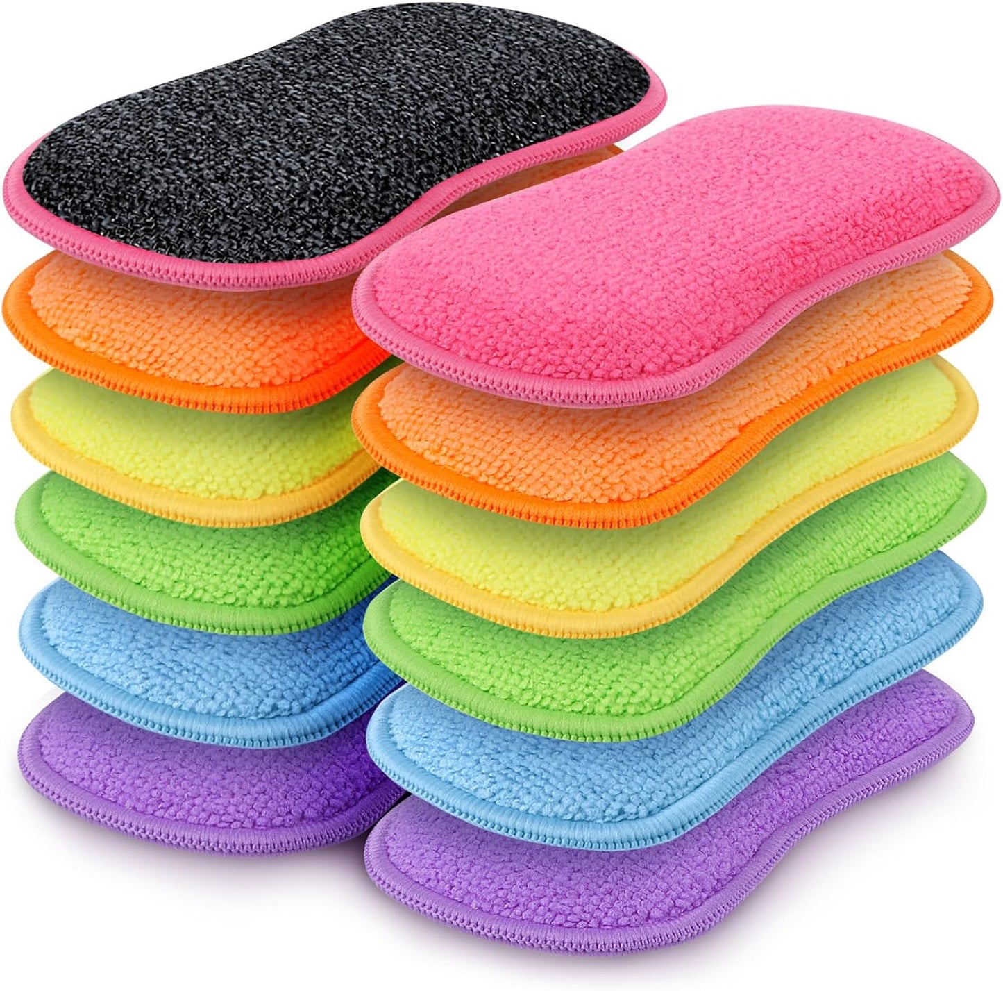 HOMEXCEL 12-Pack Non-Scratch Sponges