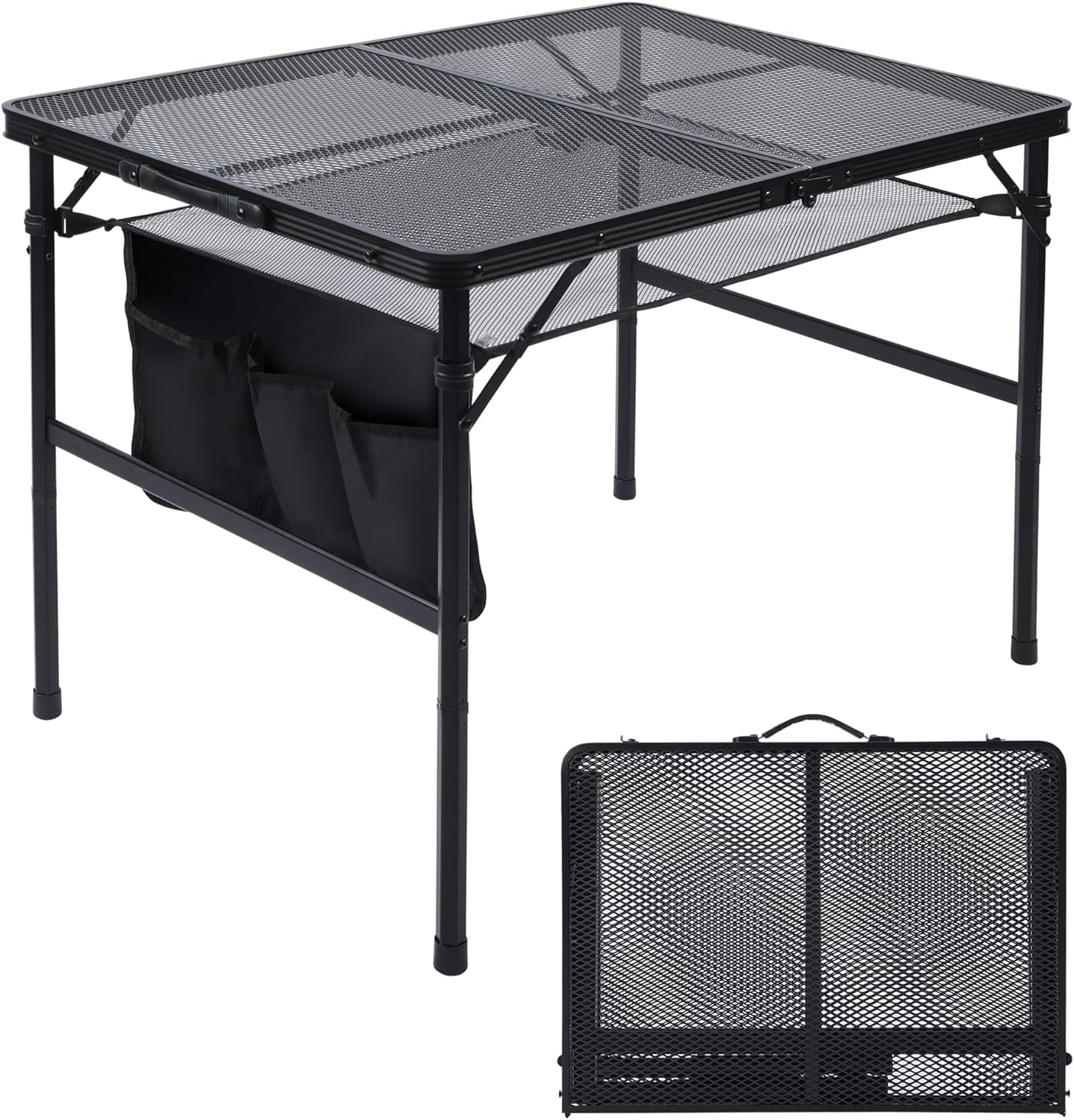 Folding Grill Table for Camping, Picnic, Beach and BBQ Fun