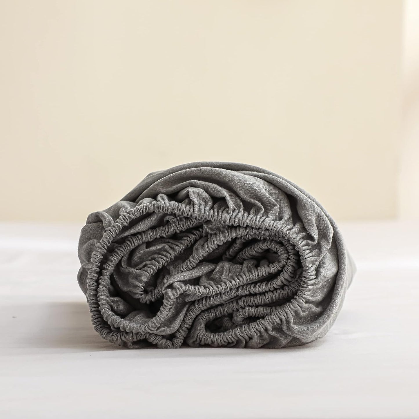 100% Linen Fitted Sheet King Size for Ultimate Comfort