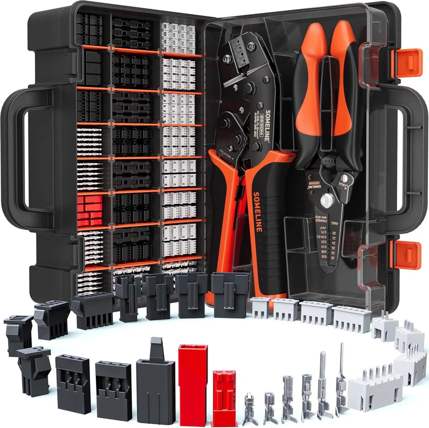 Professional Crimp Tool Connector Kit for JST and Du Pont Types