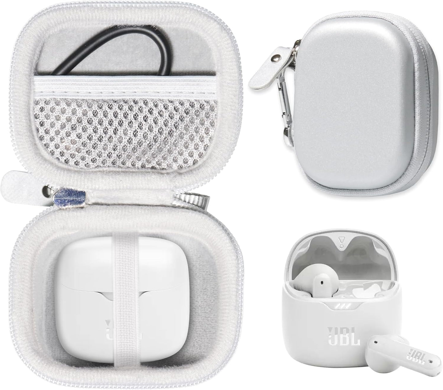 Protective White Case for JBL Earbuds