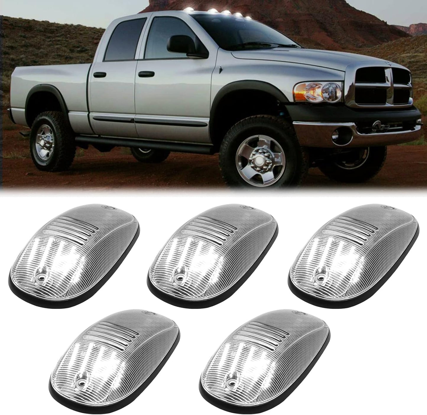 R&F Auto LED Cab Lights for Ram 1500 2500 3500 Trucks