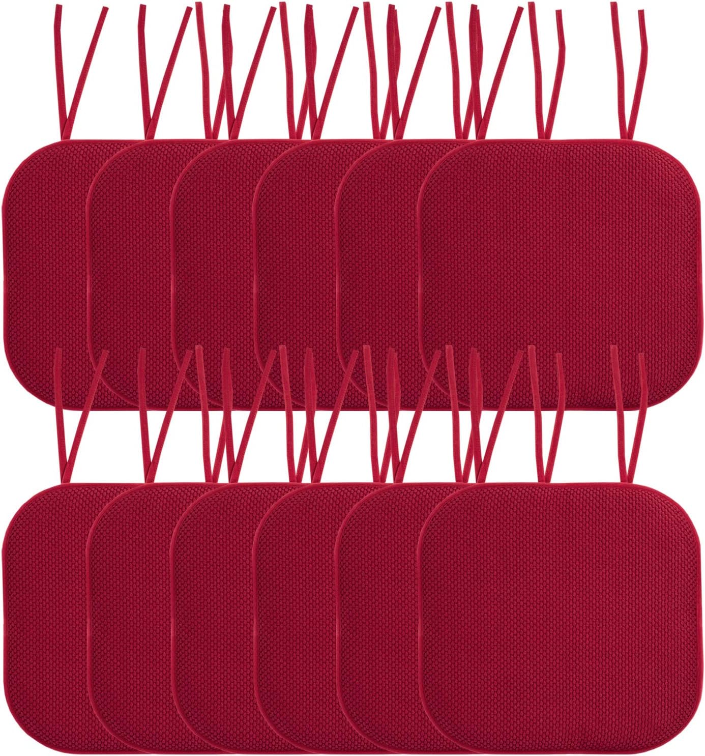 Memory Foam Chair Cushion Pads with Ties for Ultimate Comfort