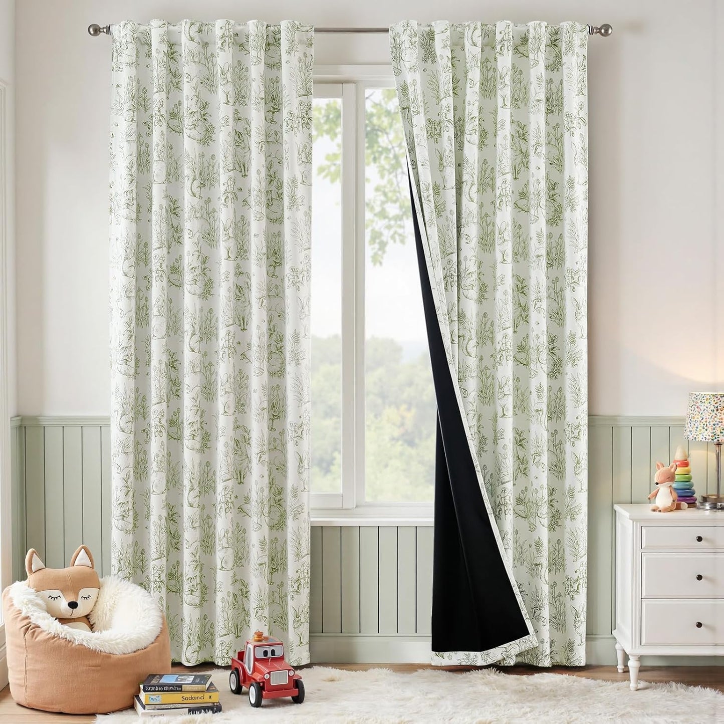 95% Blackout Nursery Curtains for a Cozy Woodland Theme