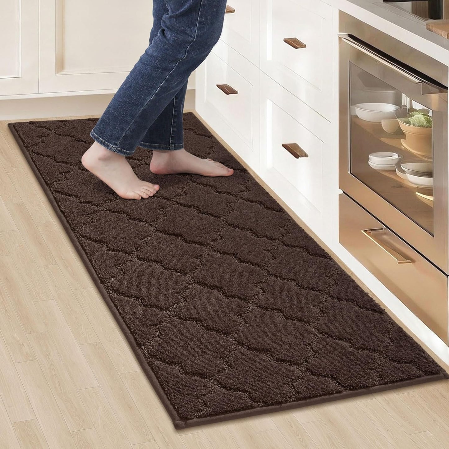COSY HOMEER Kitchen Rugs Non-Slip Absorbent Soft Runner Mat