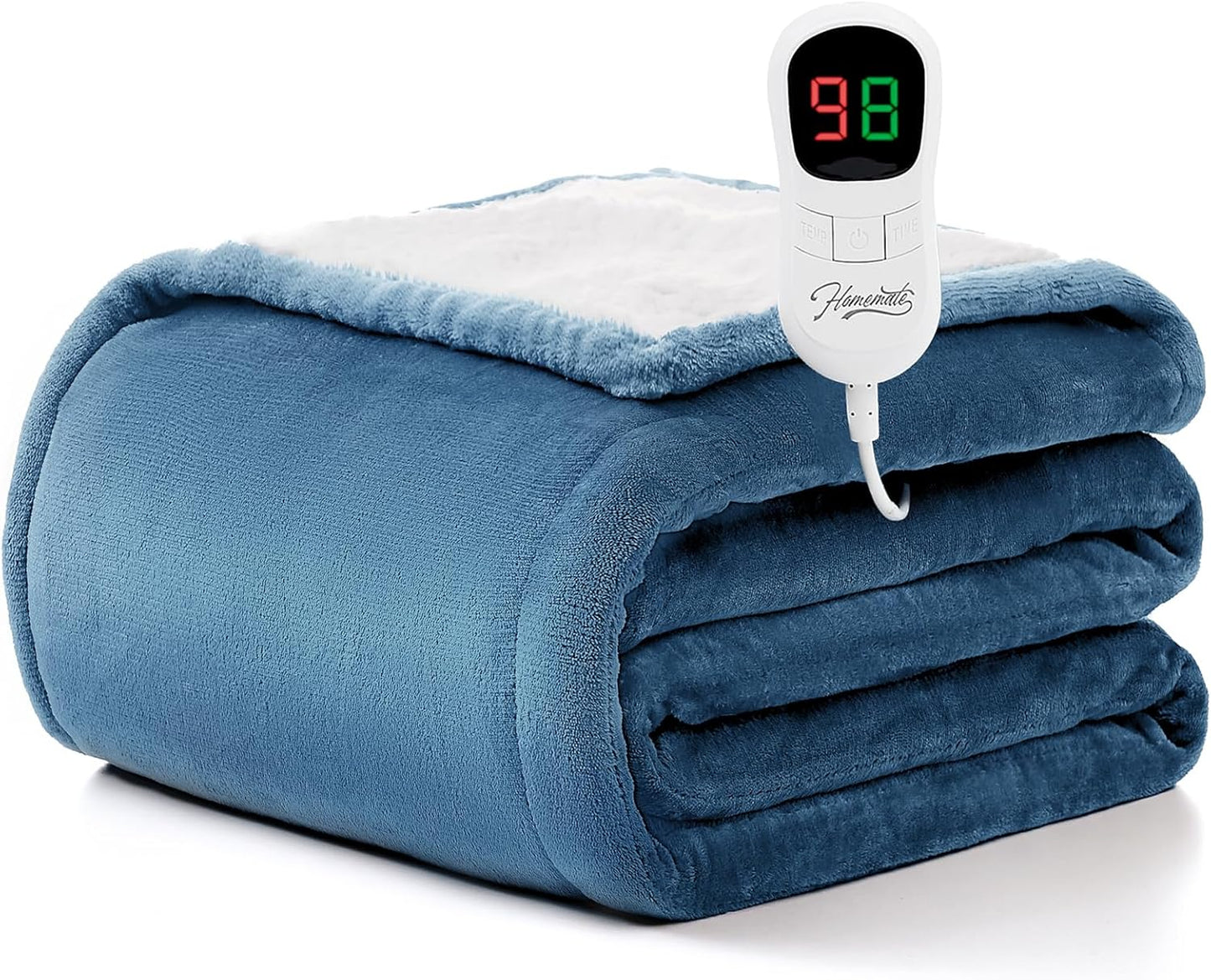 Homemate Heated Blanket Electric Throw for Cozy Warmth