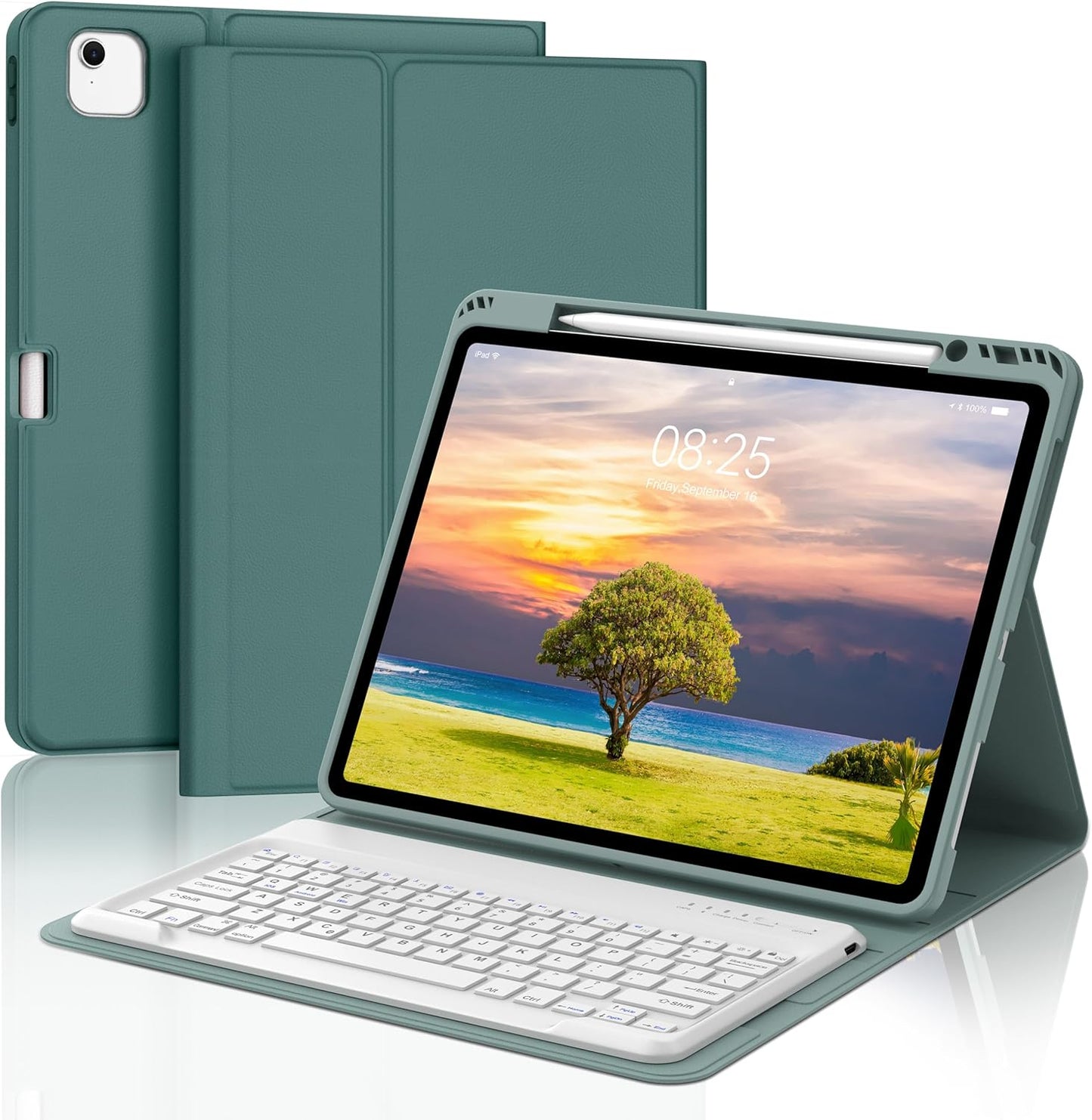 IVEOPPE iPad Air 13 inch Case with Keyboard for M2 M3 2024 2025