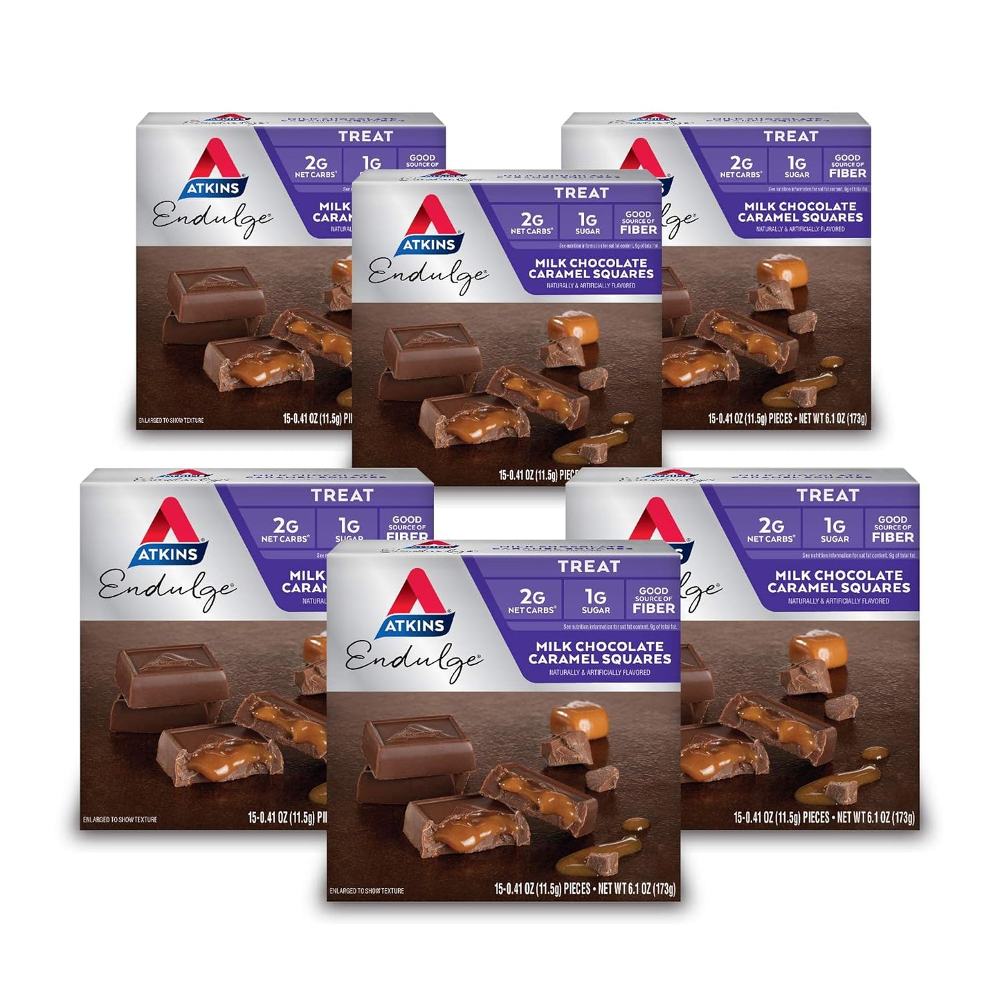 Atkins Endulge Milk Chocolate Caramel Squares for Sweet Cravings