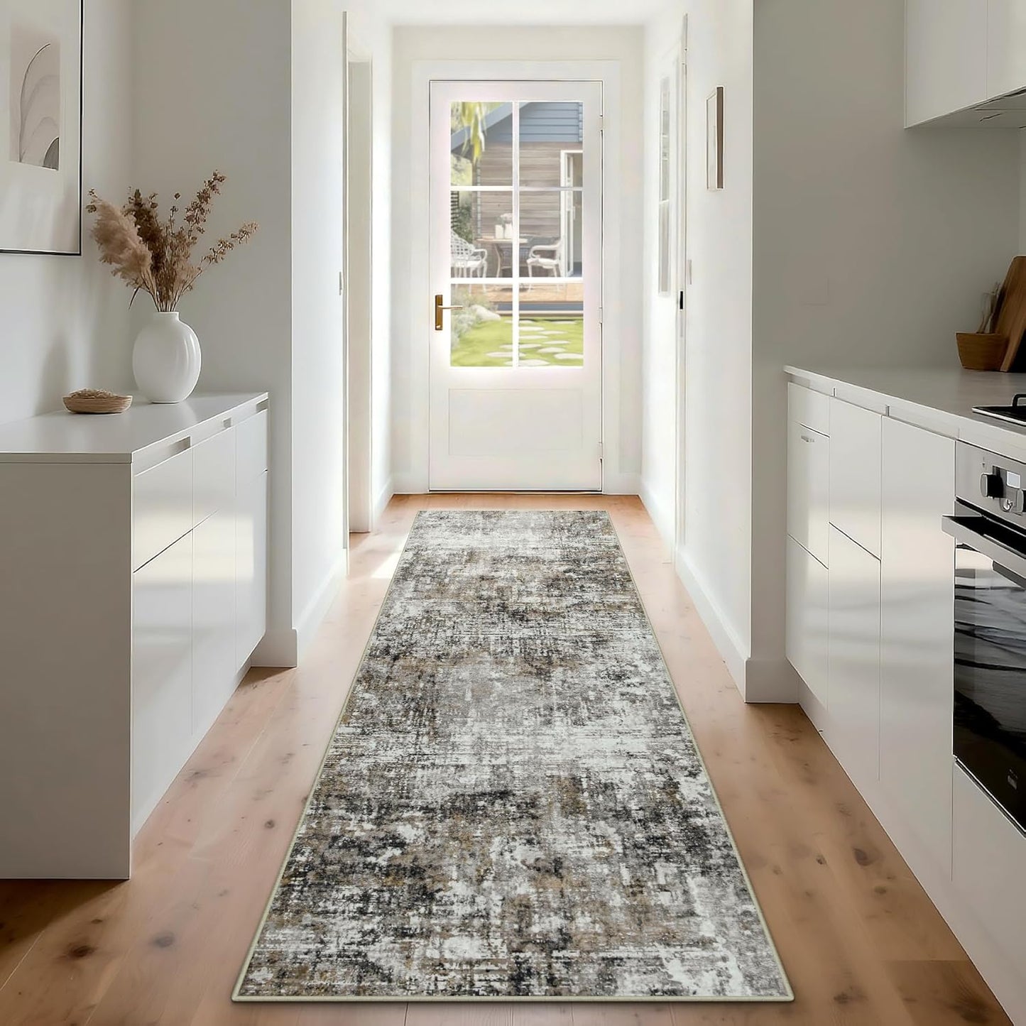 Runner Rug for Hallways Kitchen 2ft 6inx8ft Non Slip Carpet