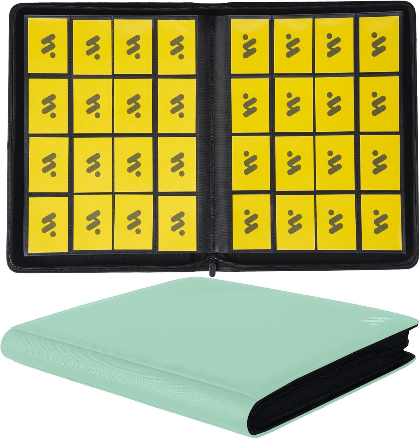 Premium 1000+ Pockets Card Binder for Trading Cards - Light Green
