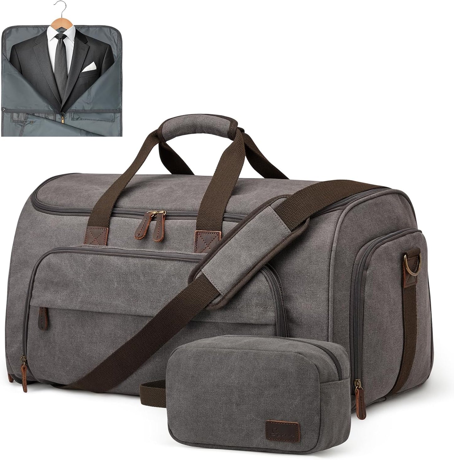 S-ZONE Carry On Garment Bag for Travel - Versatile 2 in 1 Design