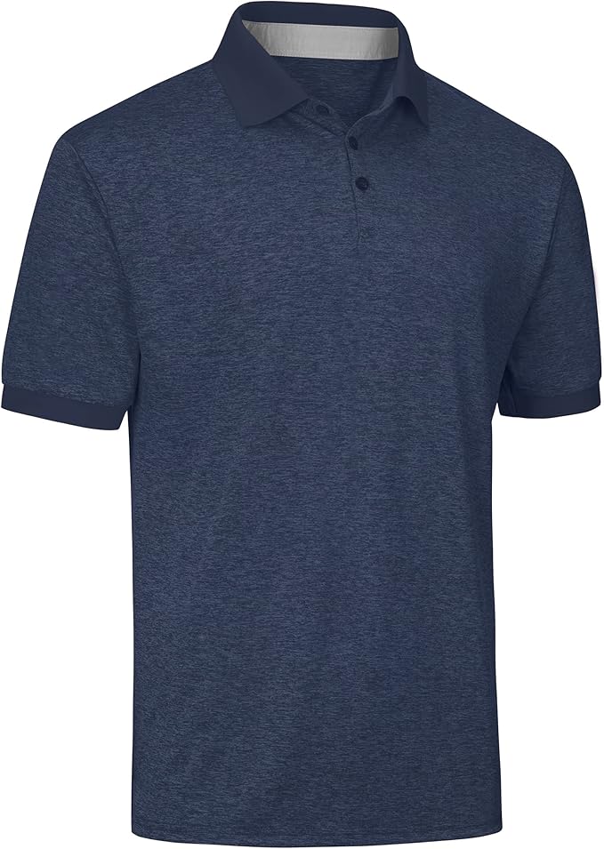 Mio Marino Golf Polo Shirts for Men - Ultra-Thin Dry Fit Fabric