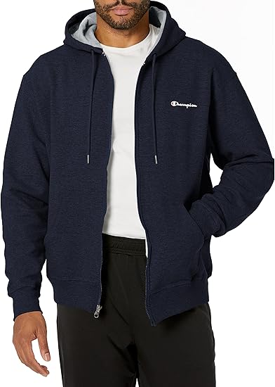 Champion Powerblend Zip-up Hoodie Sweatshirt for Men Review