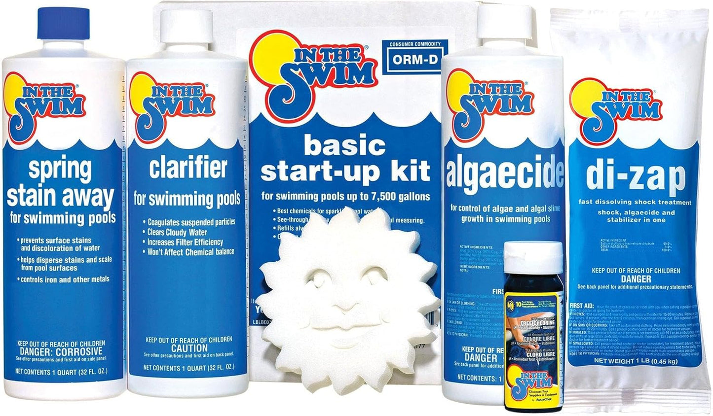 Pool Basic Opening Chemical Start Up Kit for Clean Water