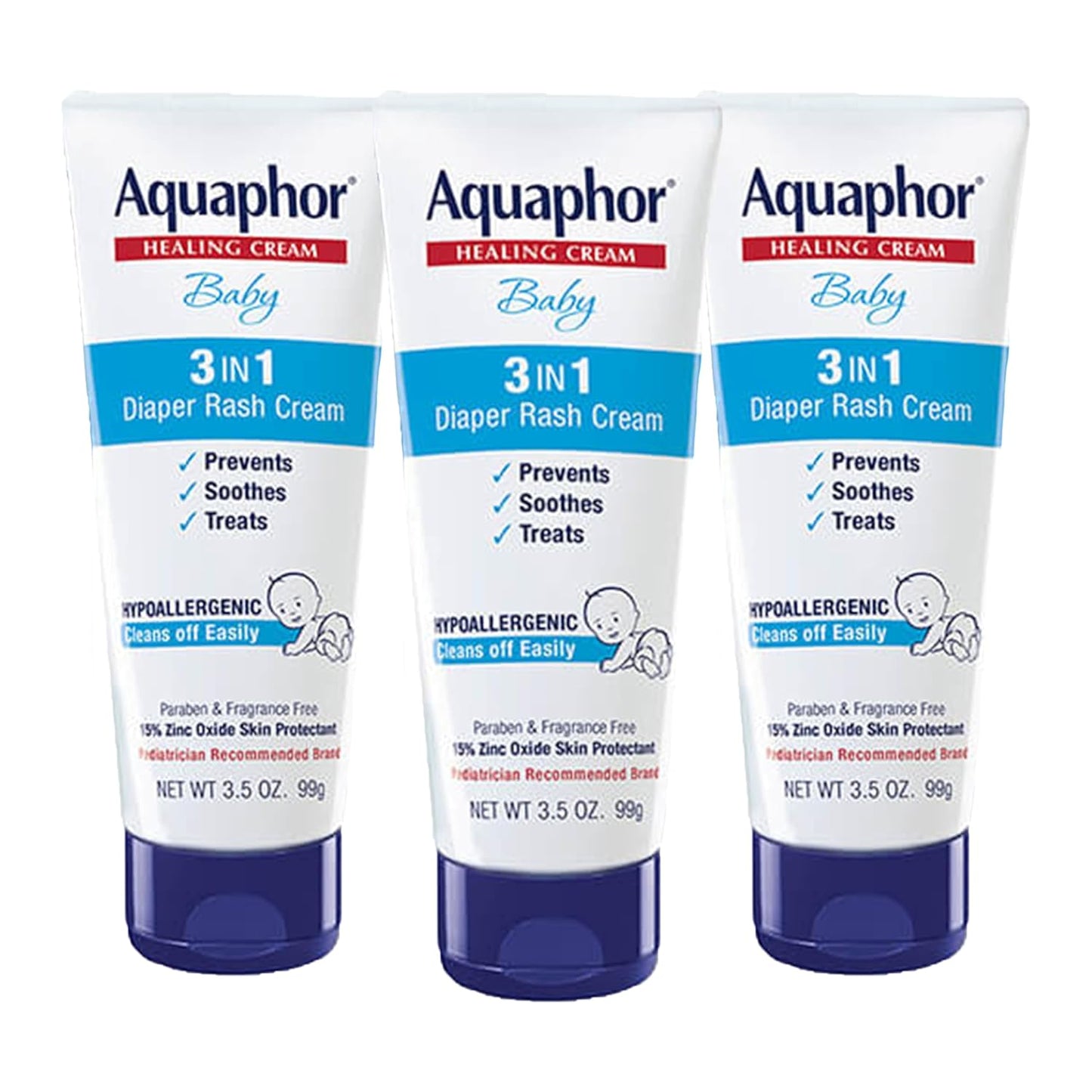 Aquaphor Baby Diaper Rash Cream Trio