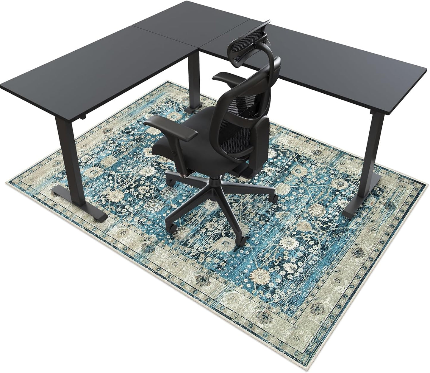 Anidaroel Office Chair Mat for Hardwood Floor - Stylish Protector