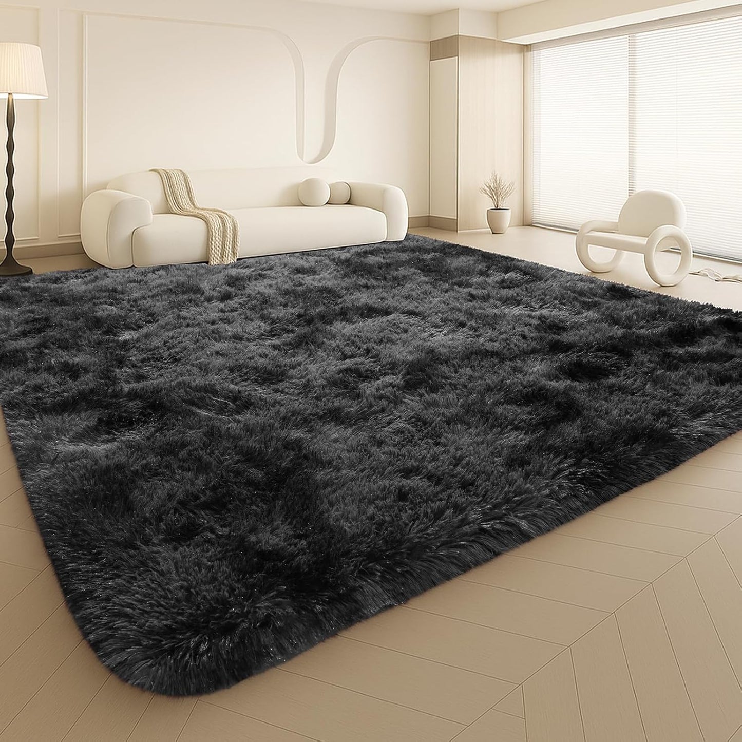 Large 9x12 Area Rug for Living Room, Soft Shag Rug for Kids