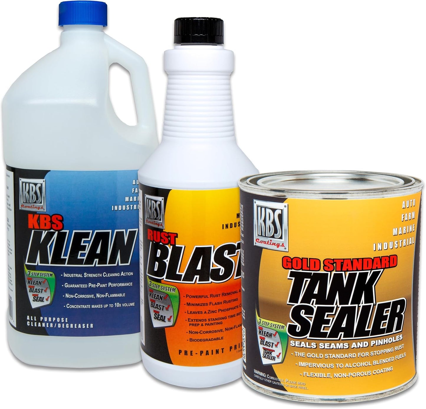 KBS Coatings Auto Fuel Tank Sealer Kit for 25 Gallon Tanks