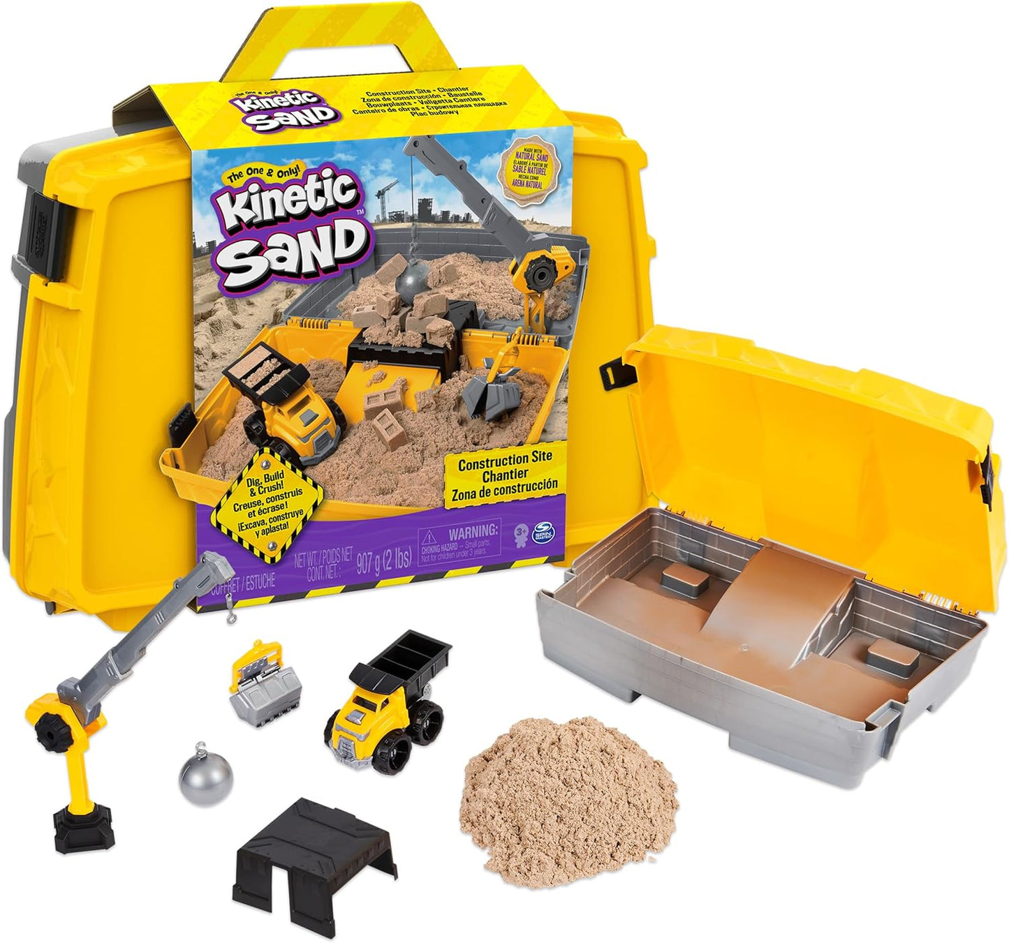 Construction Site Kinetic Sand Set for Creative Play