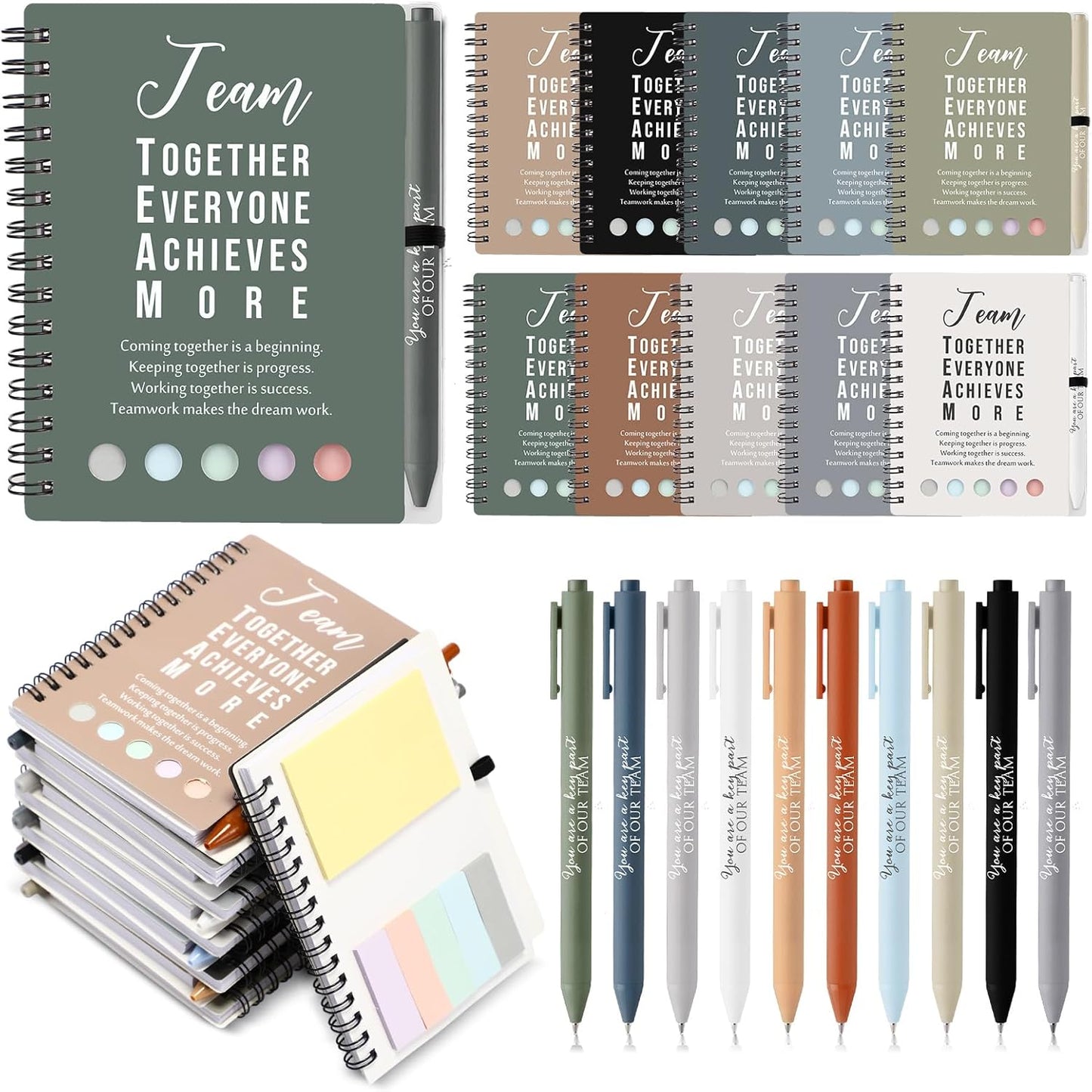 Employee Team Appreciation Gifts: Vintage Notebooks & Pens Set