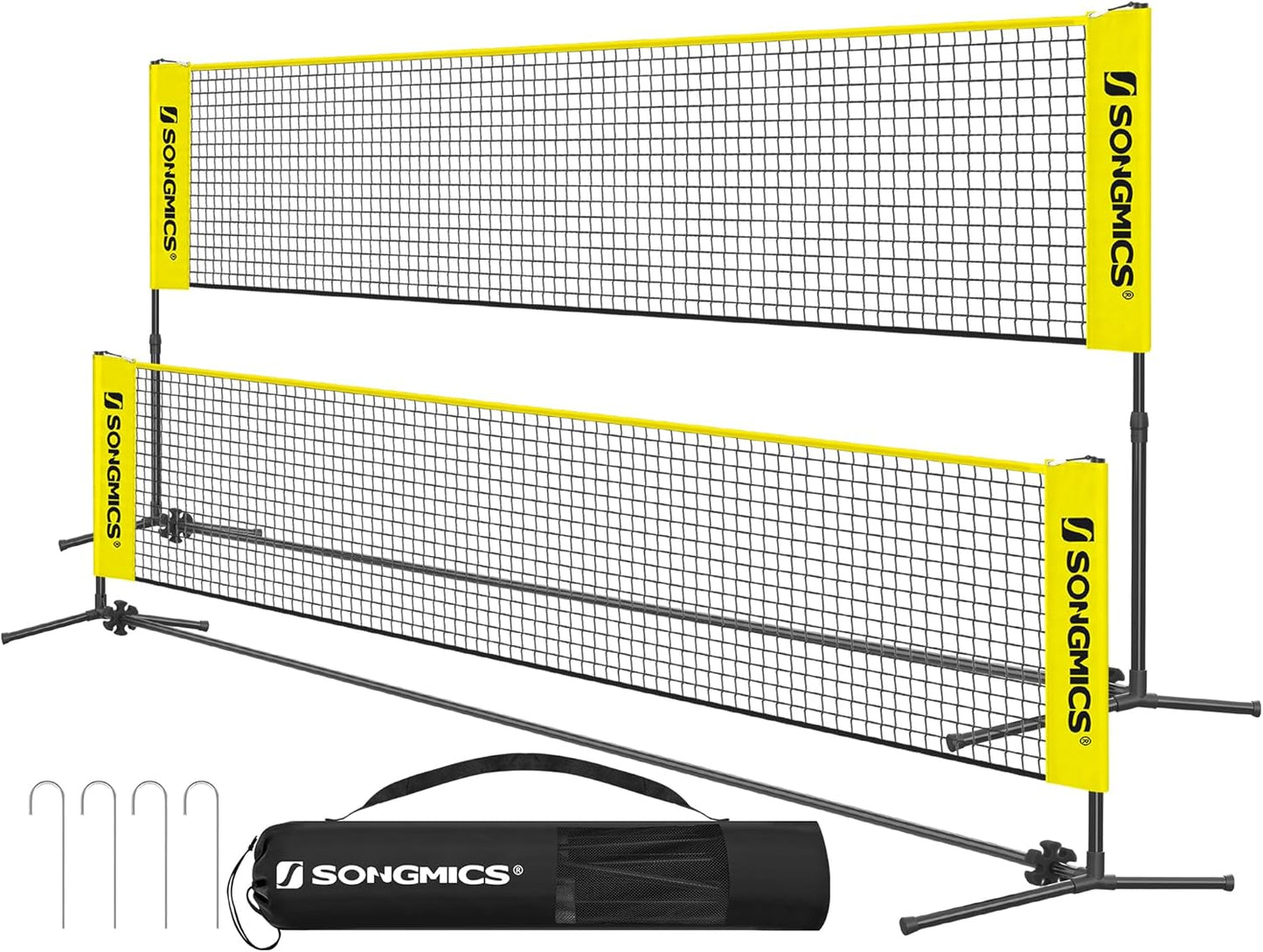 Adjustable Badminton Net for Volleyball, Pickleball, and Tennis