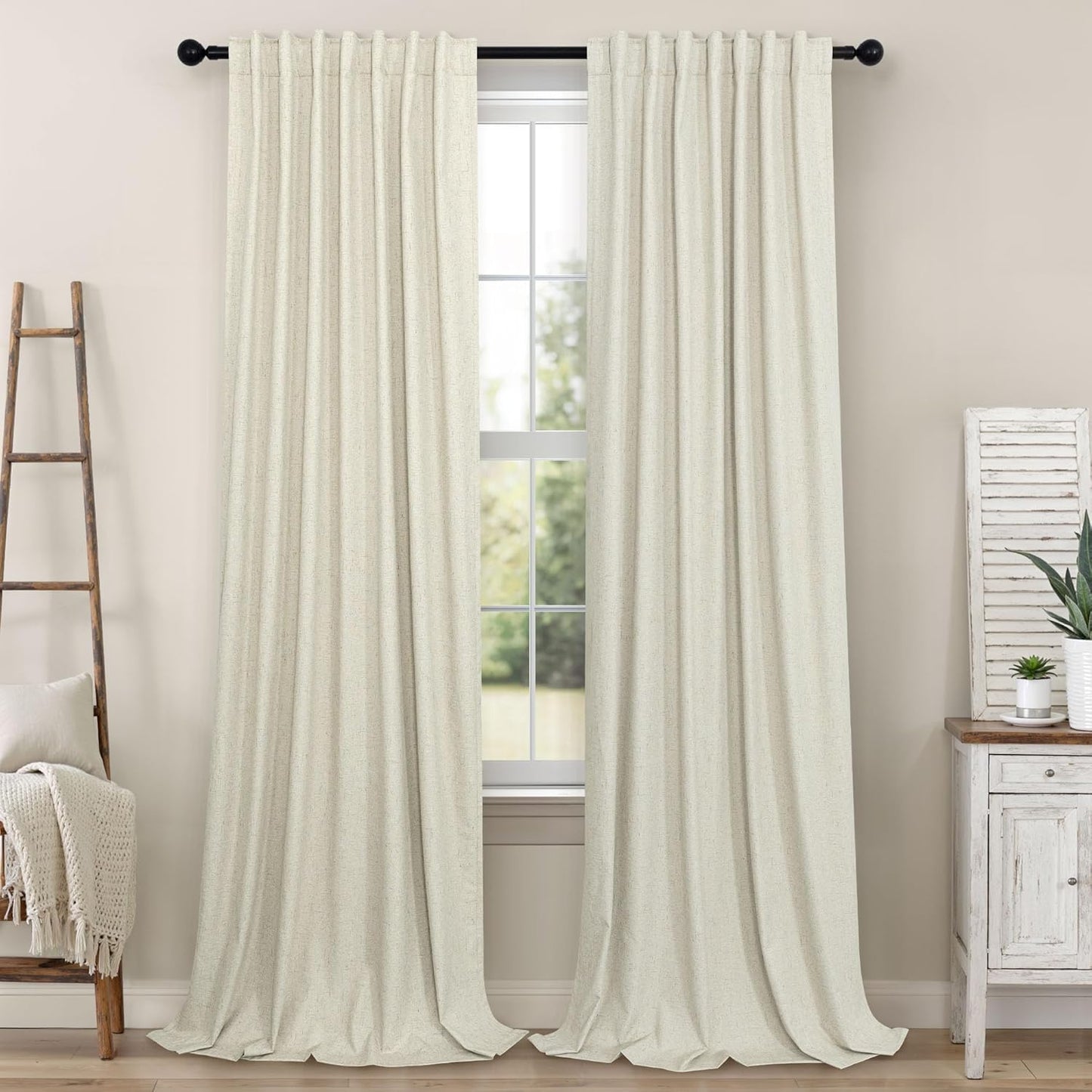 102 Inch Long Blackout Curtains for Bedroom and Living Room