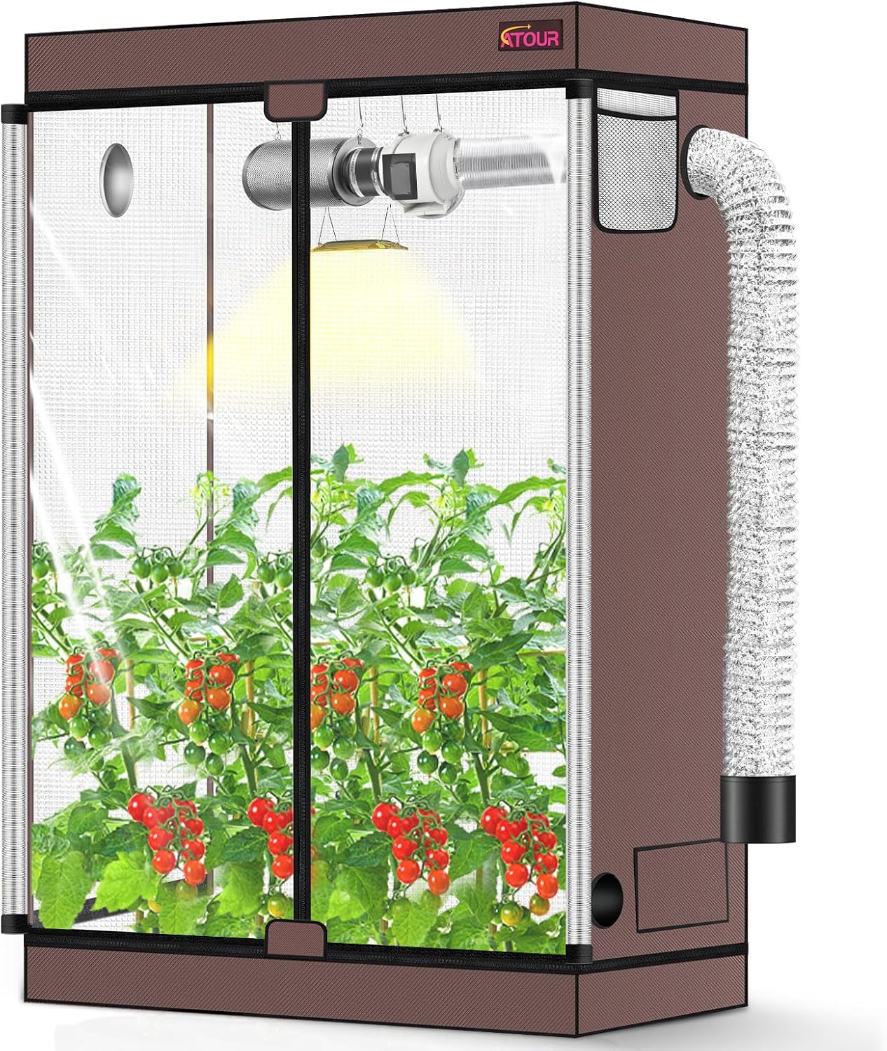 High Reflective Mylar 4x2 Grow Tent for Indoor Plants 72ft Tall