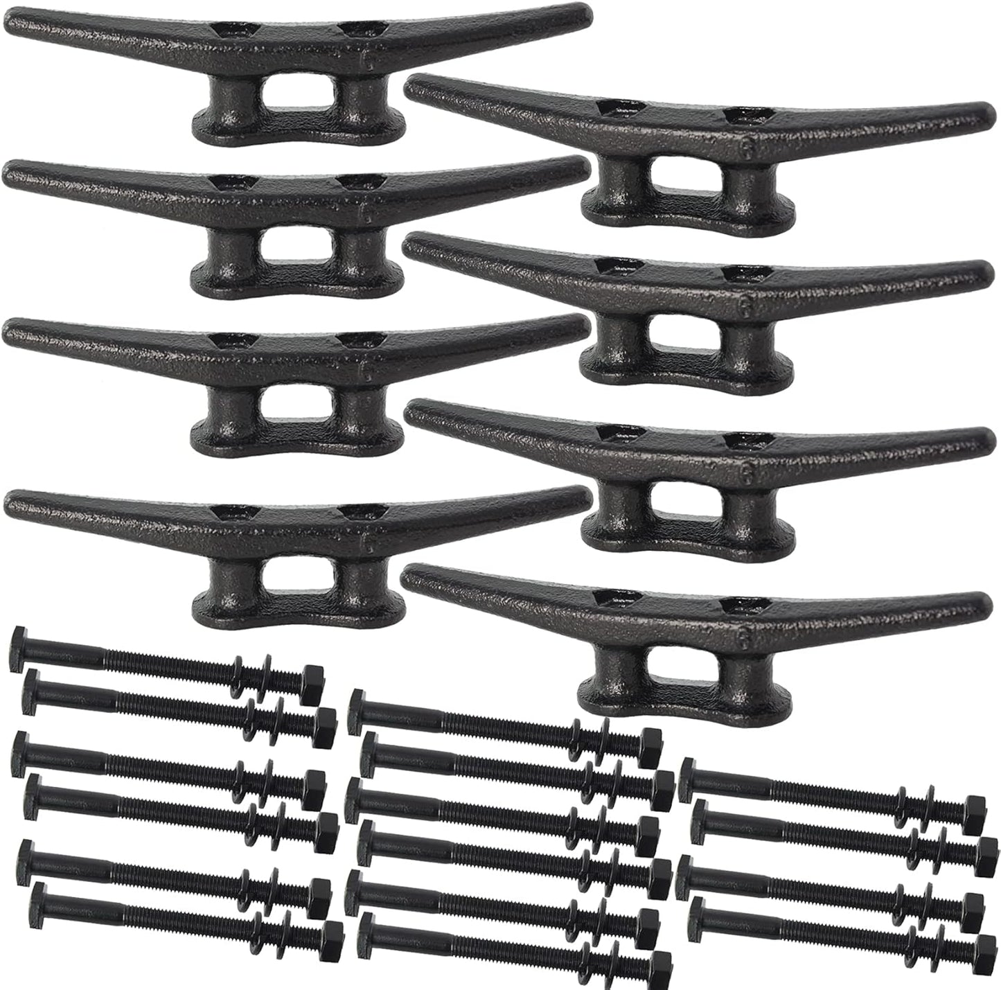 Dock Cleats 6 Inch with Hardware for Secure Boat Tying