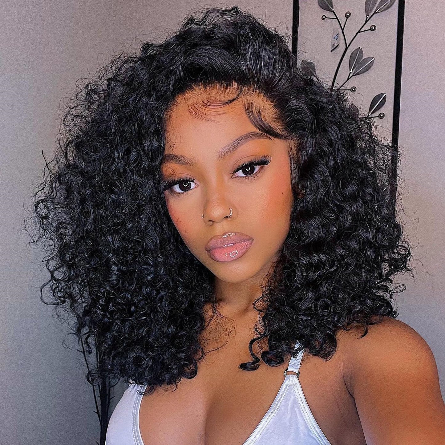 Kinky Curly 20 Inch Glueless Wigs for Beginners - Easy Wear