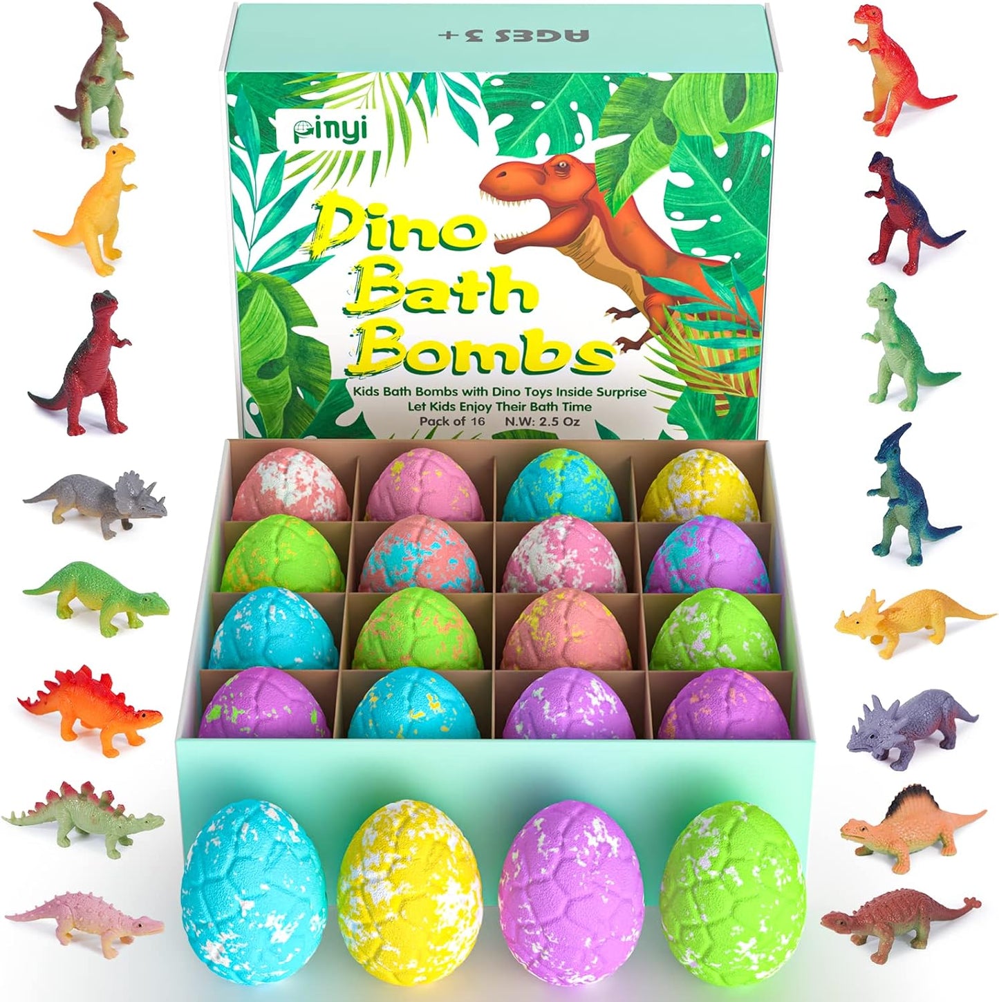 Organic Dino Bath Bombs - Surprise Toys Inside!