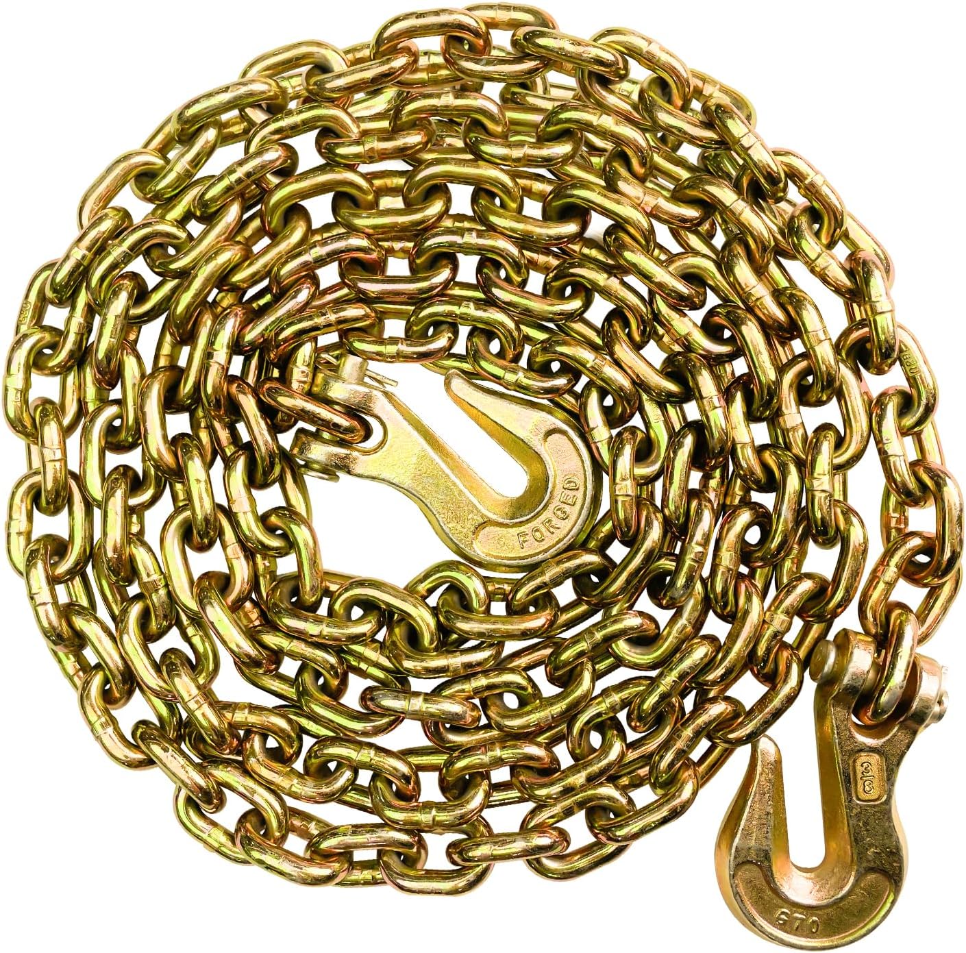 3/8 Chain Trailer Chains with Hooks for Heavy-Duty Use