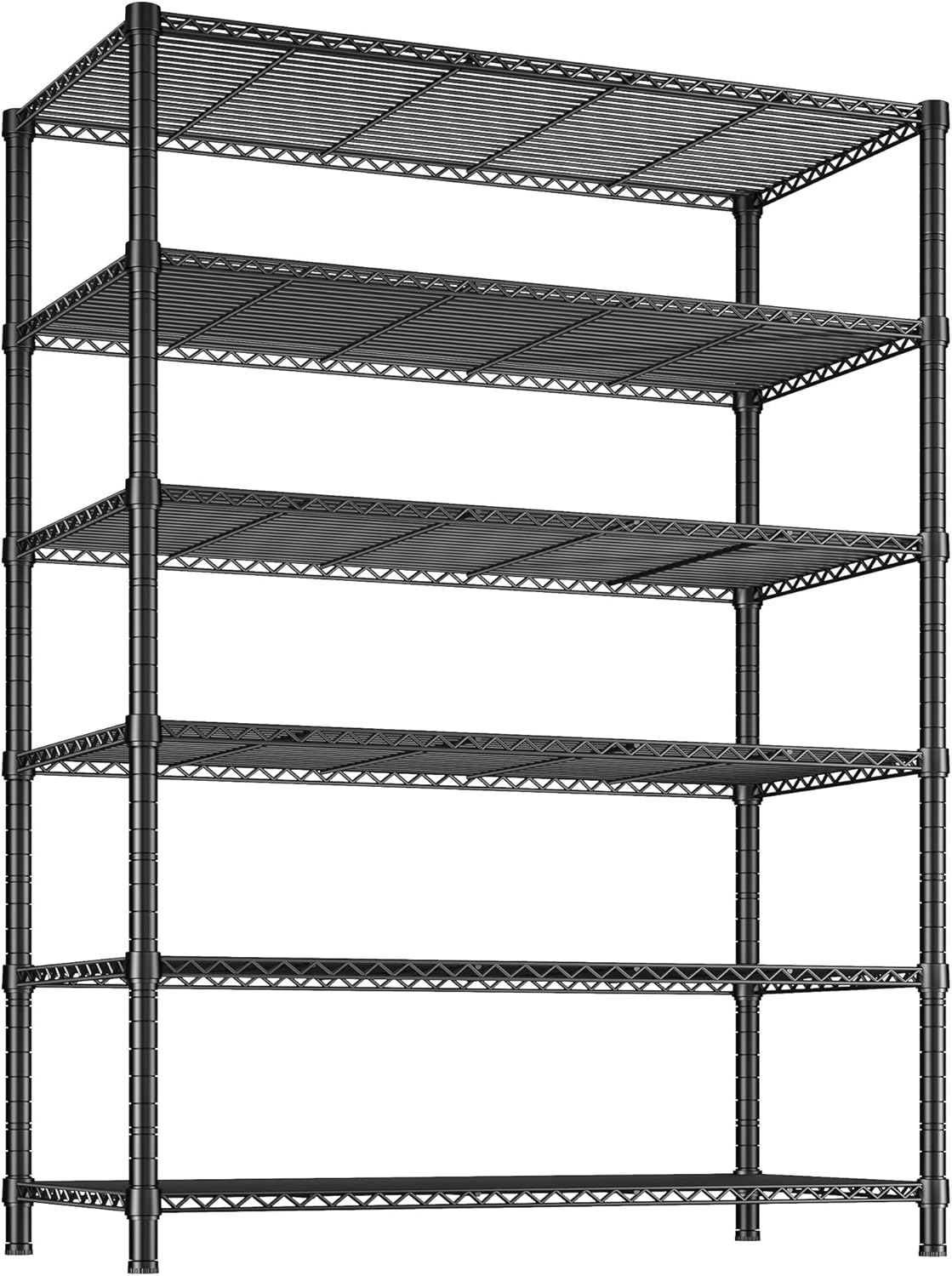 REIBII 6 Tier Wire Shelving for Heavy Duty Storage Needs
