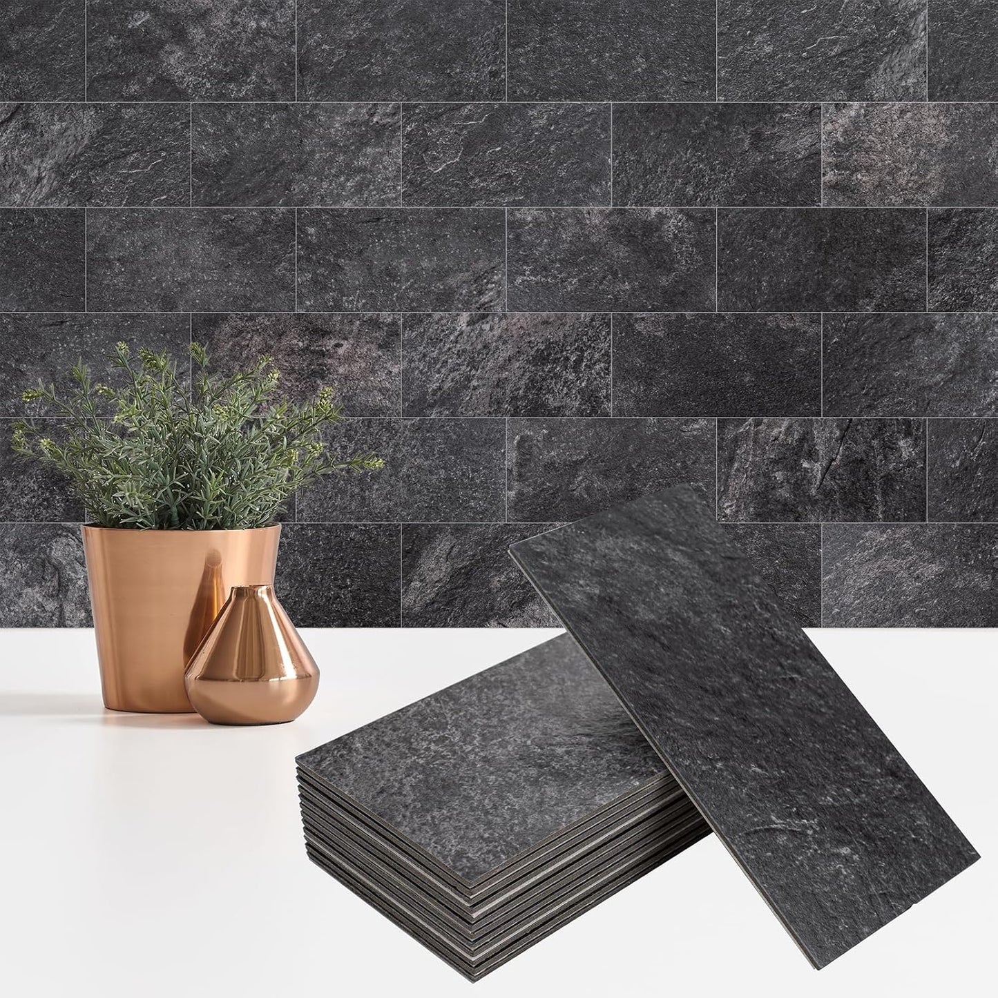 100 Pieces Peel and Stick Backsplash for Kitchen and More