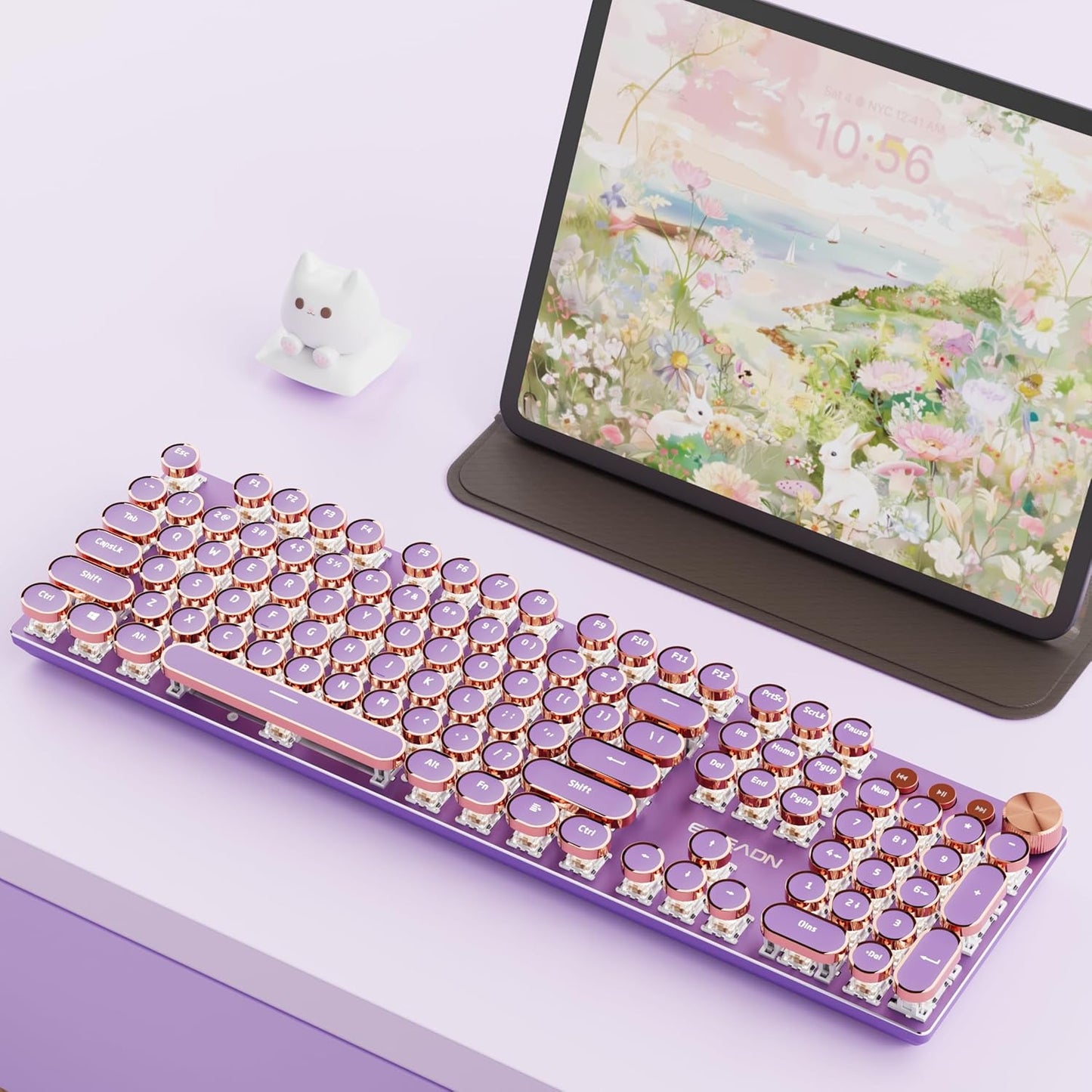 EWEADN V20 Typewriter Keyboard Wireless with Retro Design