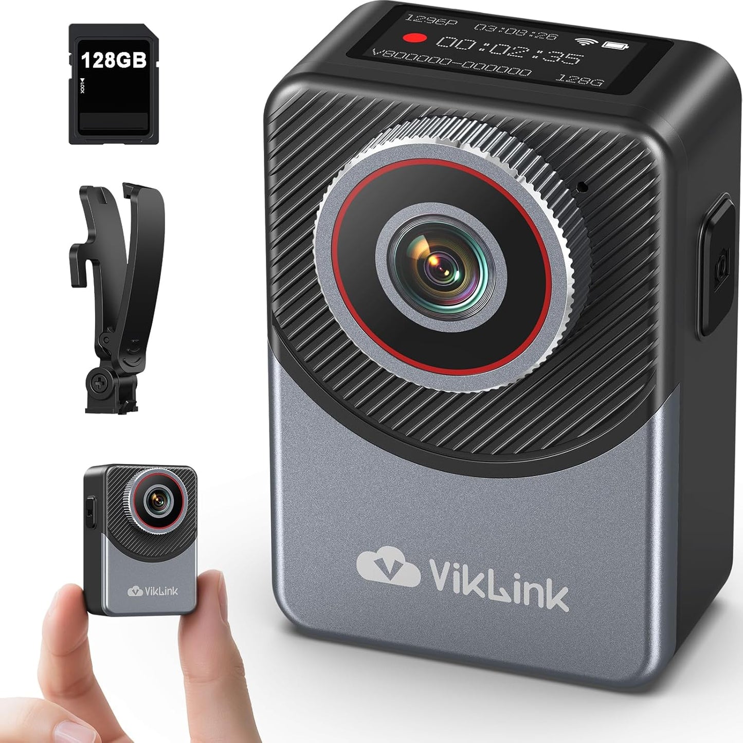 Mini Body Camera with Audio and Video Recording for Security