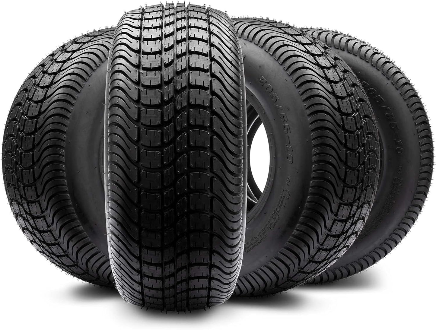 Arisun Cruze 205/65-10 Golf Cart Tire Set of Four for Smooth Rides