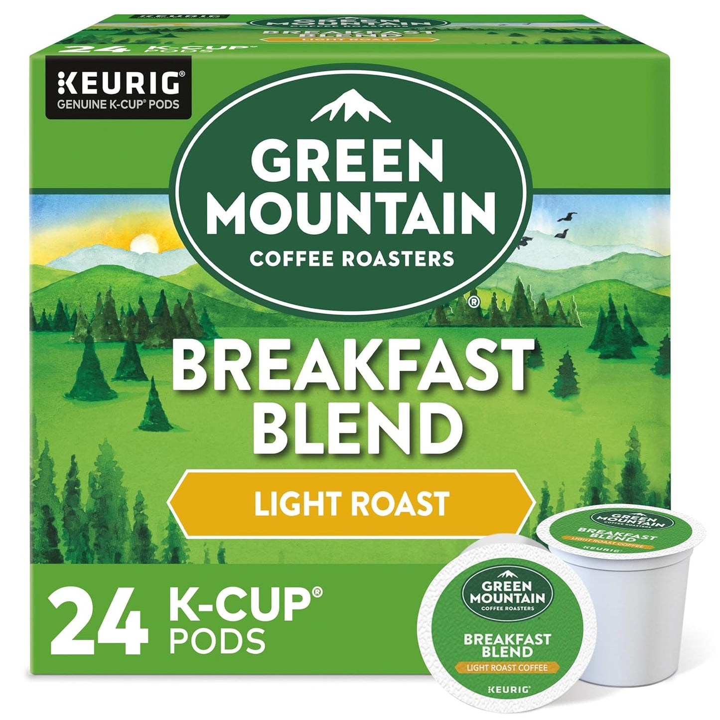 24-Pack Green Mountain Breakfast Blend K-Cup Pods