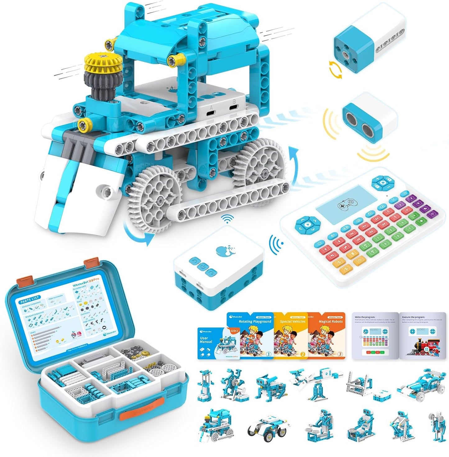 WhalesBot D3 Pro Coding Kit: Interactive Learning Fun!