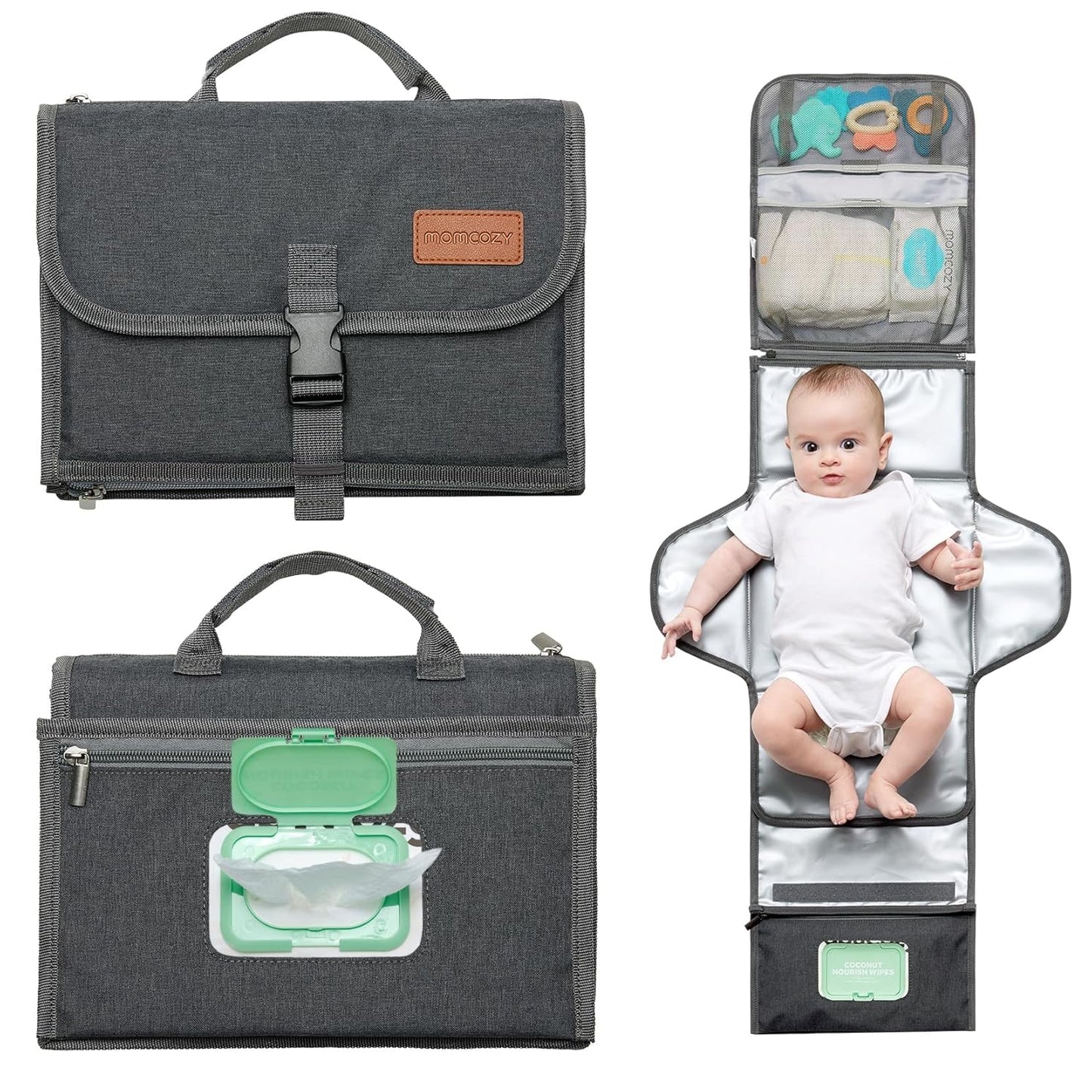 Momcozy Portable Diaper Changing Pad: Waterproof & Comfortable
