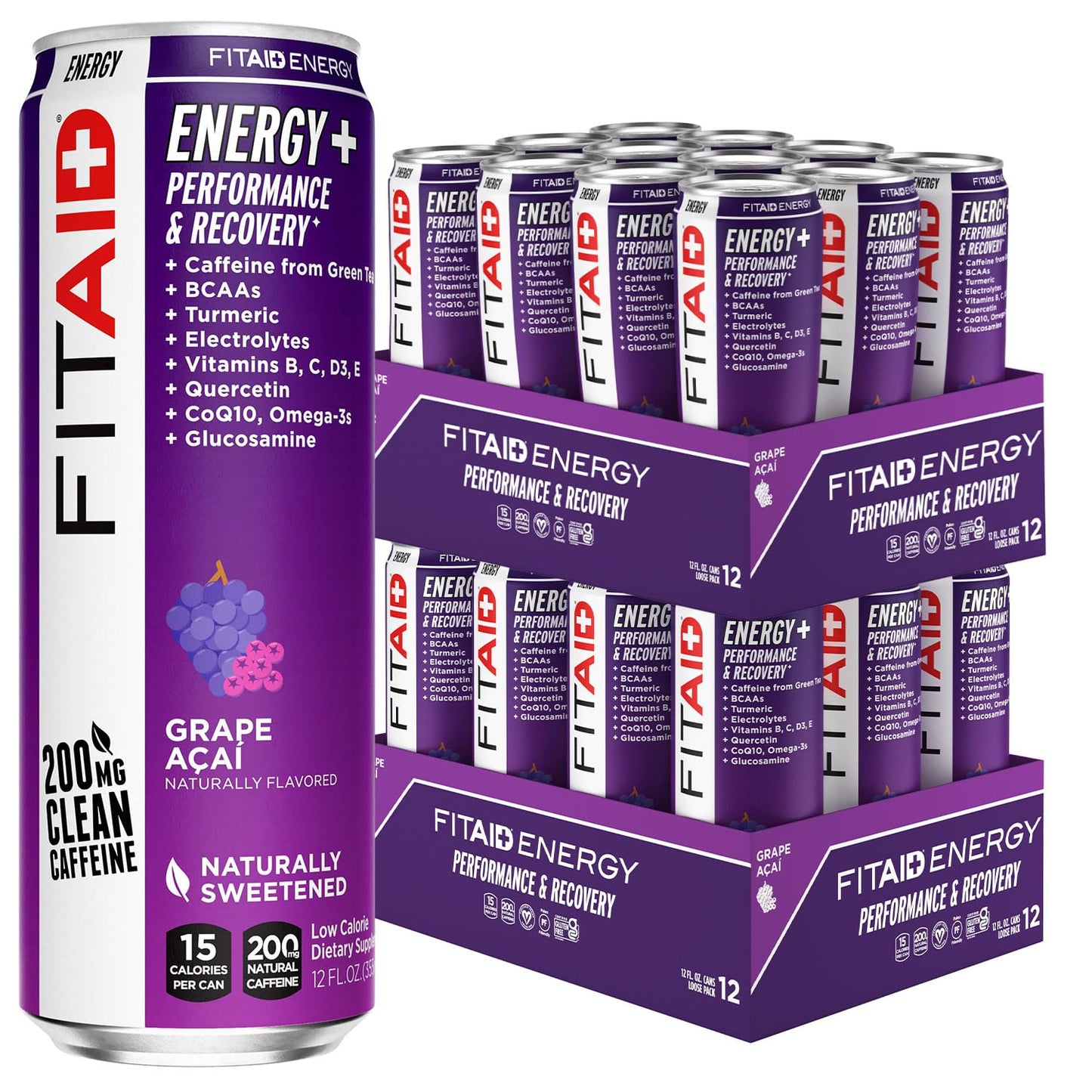 FITAID Energy Grape ACAI: Natural Caffeine for Performance